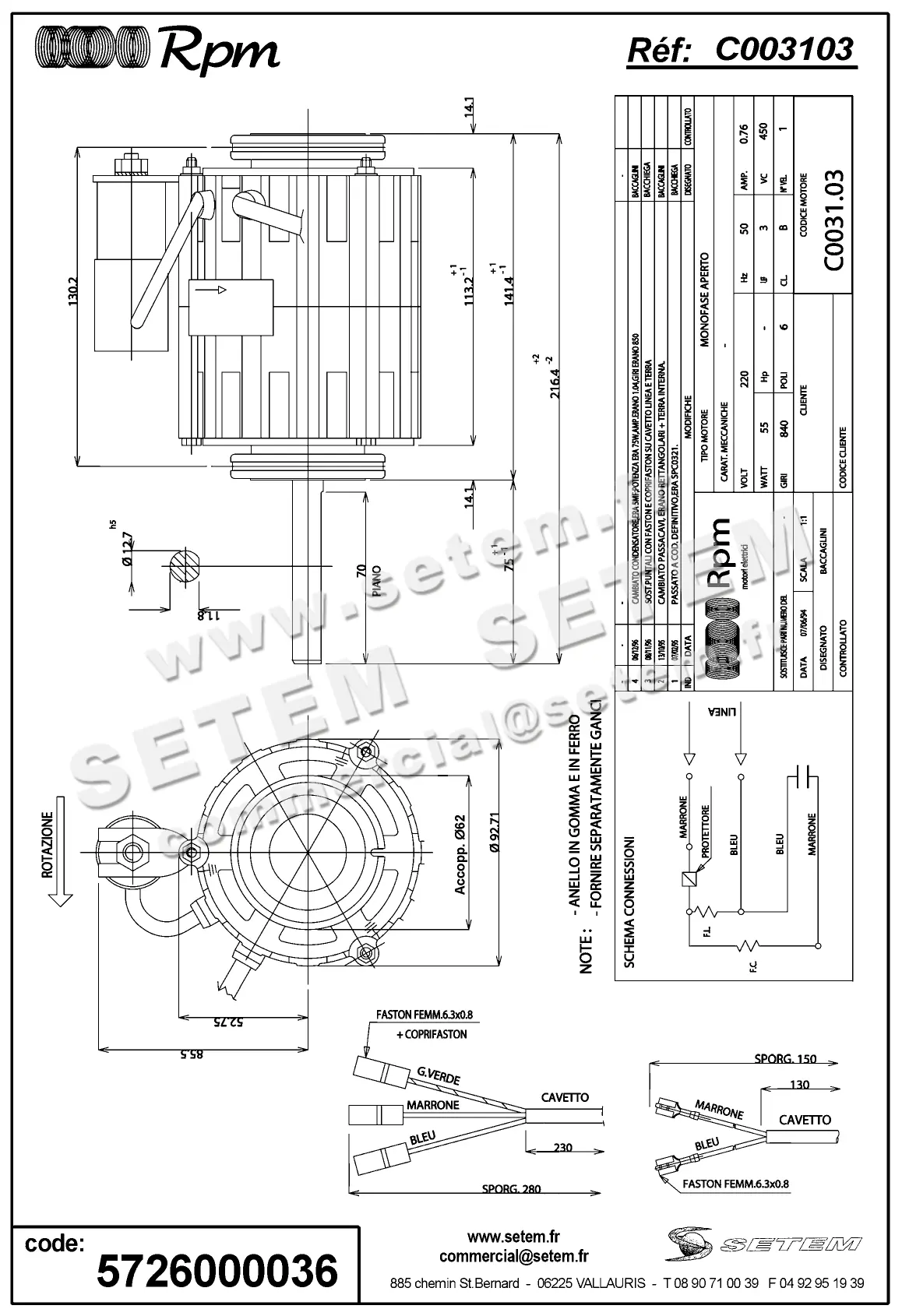5726000036-MOTEUR RPM C003103 2