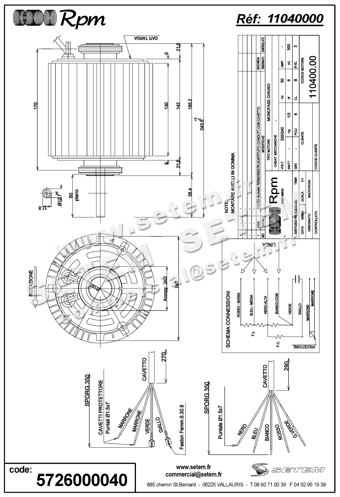 5726000040-MOTEUR RPM 11040000 2