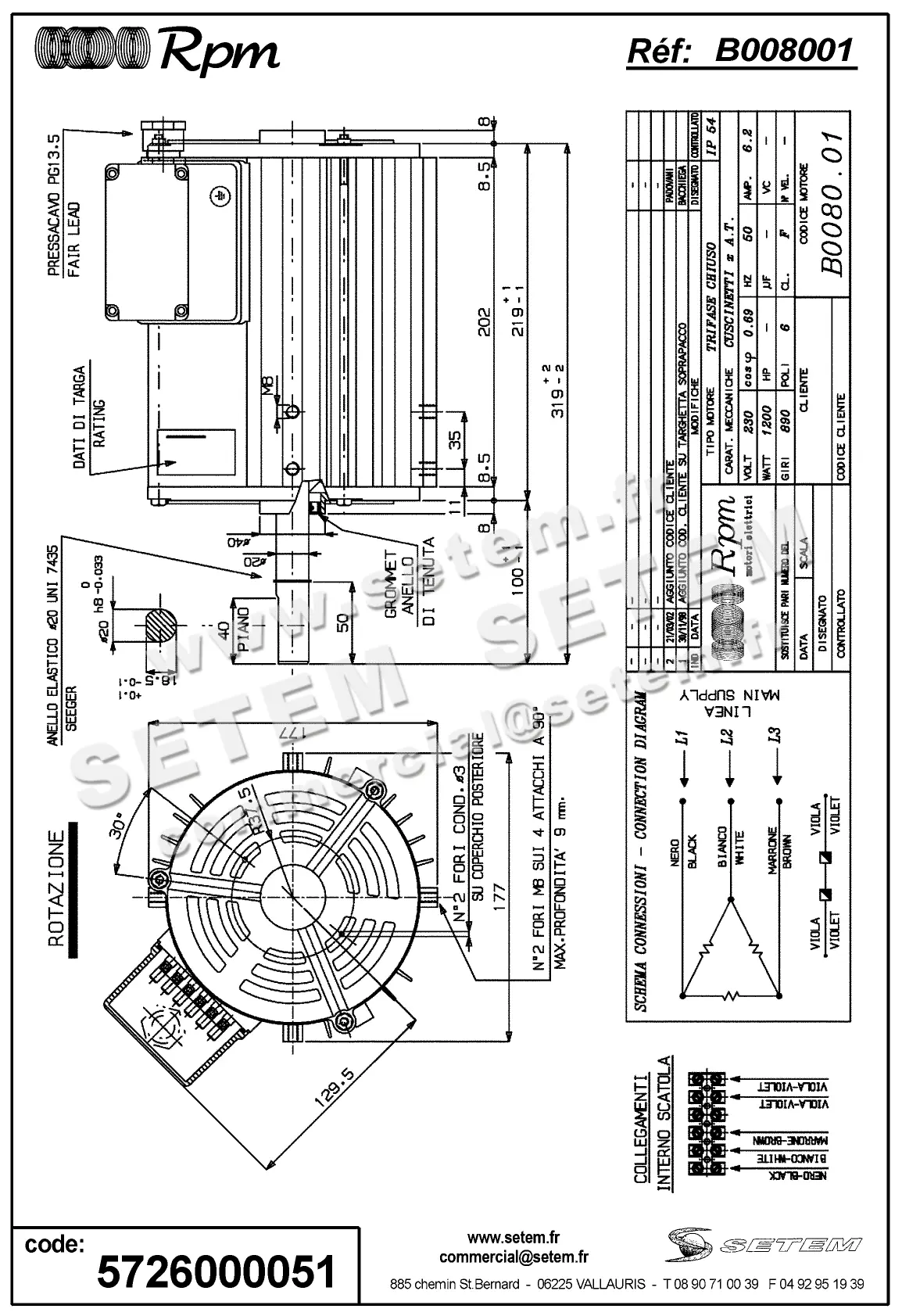 5726000051-MOTEUR RPM B008001