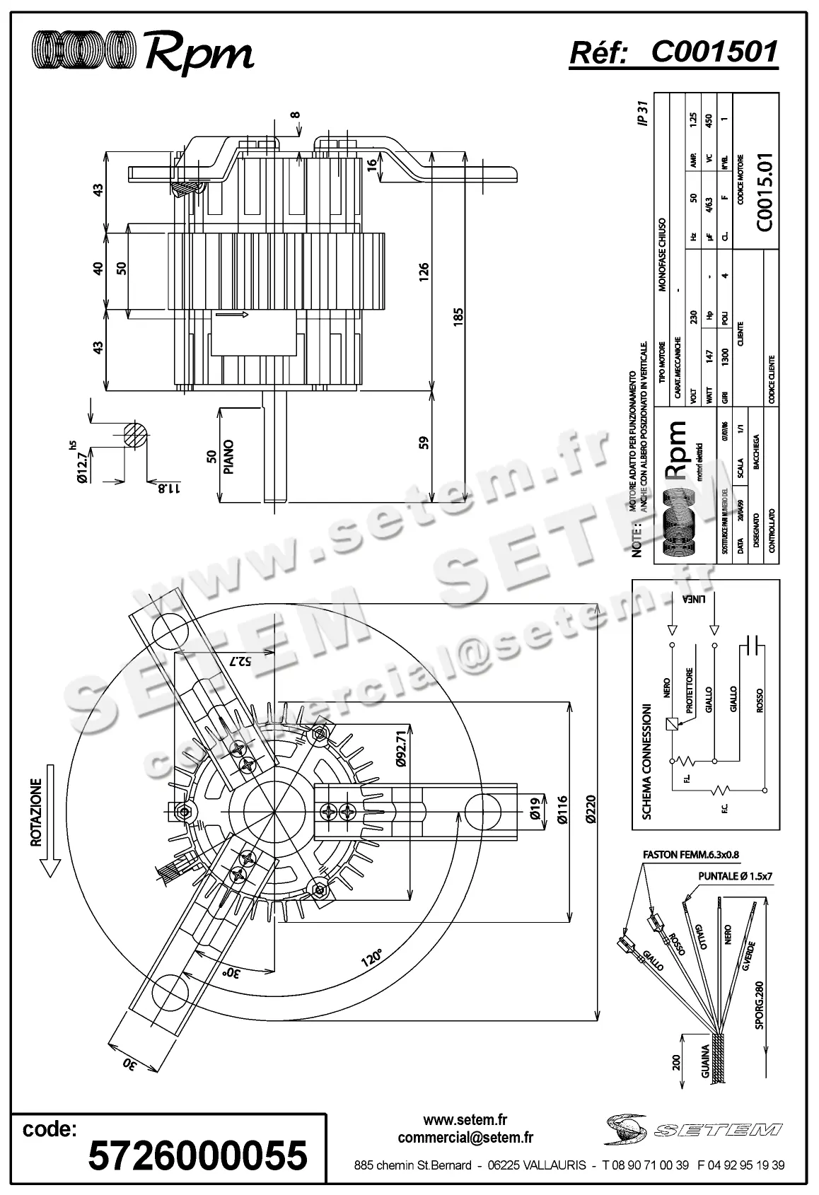 5726000055-MOTEUR RPM C001501 2
