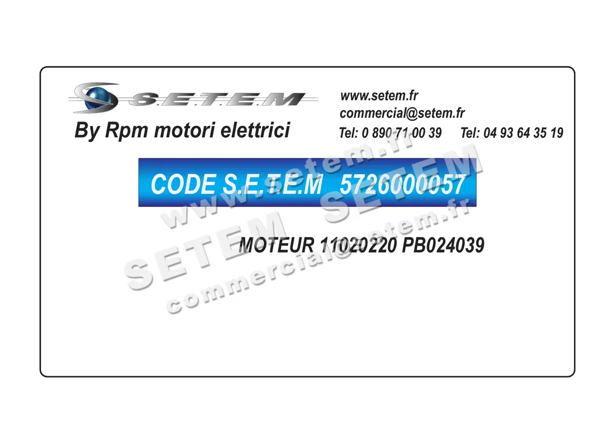 5726000057-MOTEUR RPM 11020220 "PB024039" 4