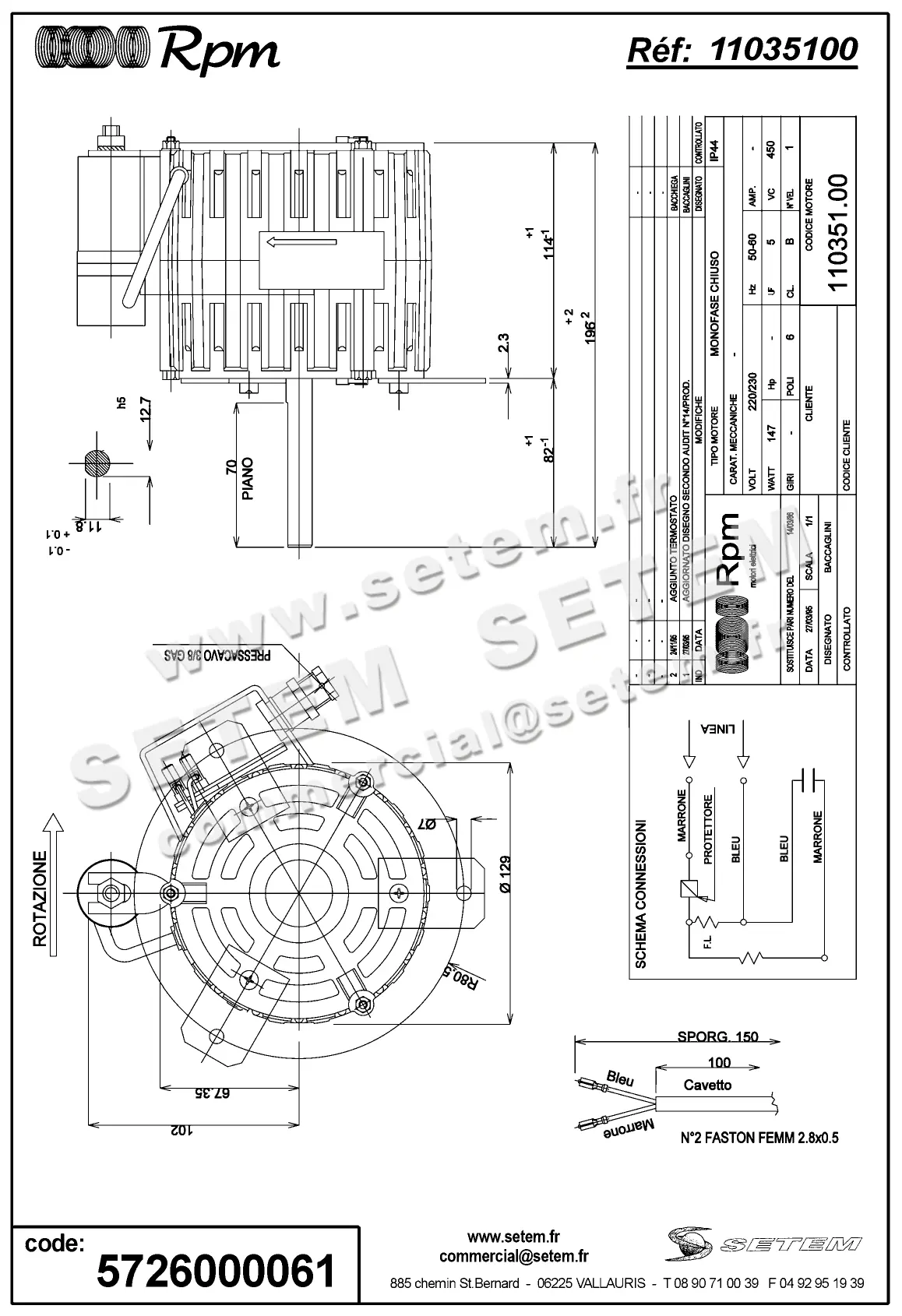 5726000061-MOTEUR RPM 11035100 2