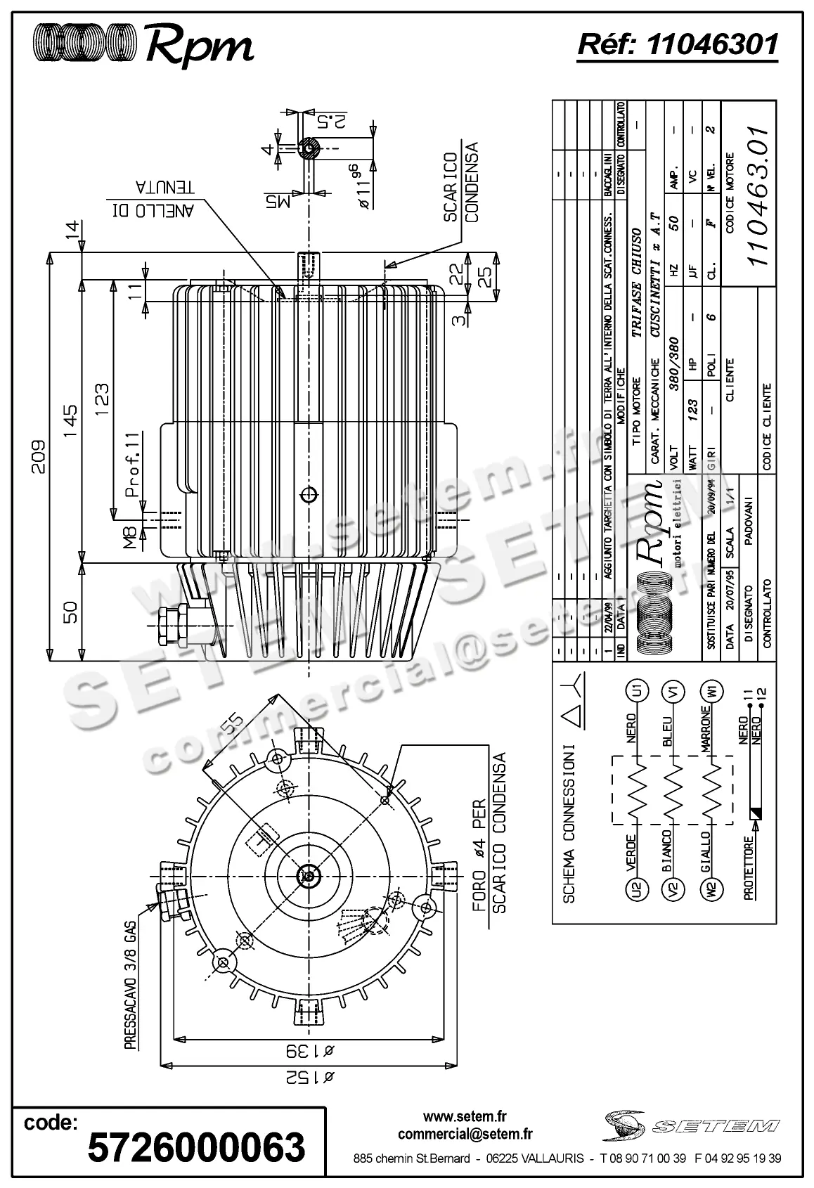 5726000063-MOTEUR RPM 11046301