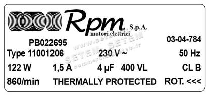 5726000107-MOTEUR RPM 11001206 "PB022695" 4