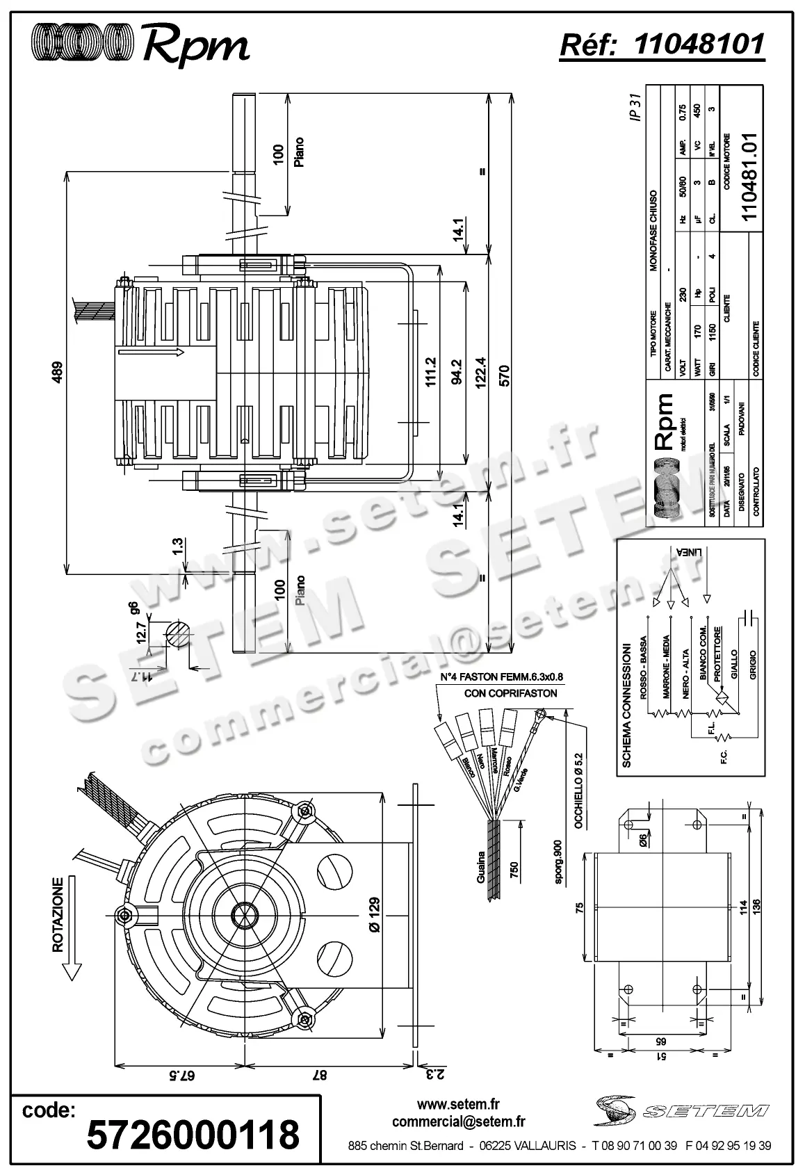 5726000118-MOTEUR RPM 11048101 "823478660" 2