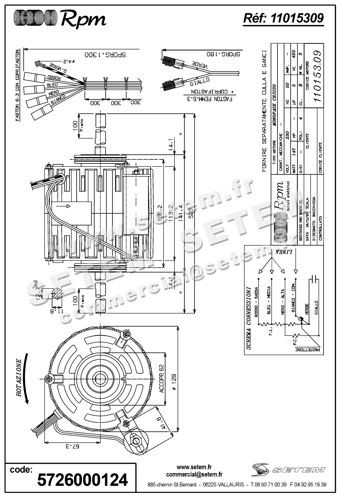 5726000124-MOTEUR RPM 11015309 2