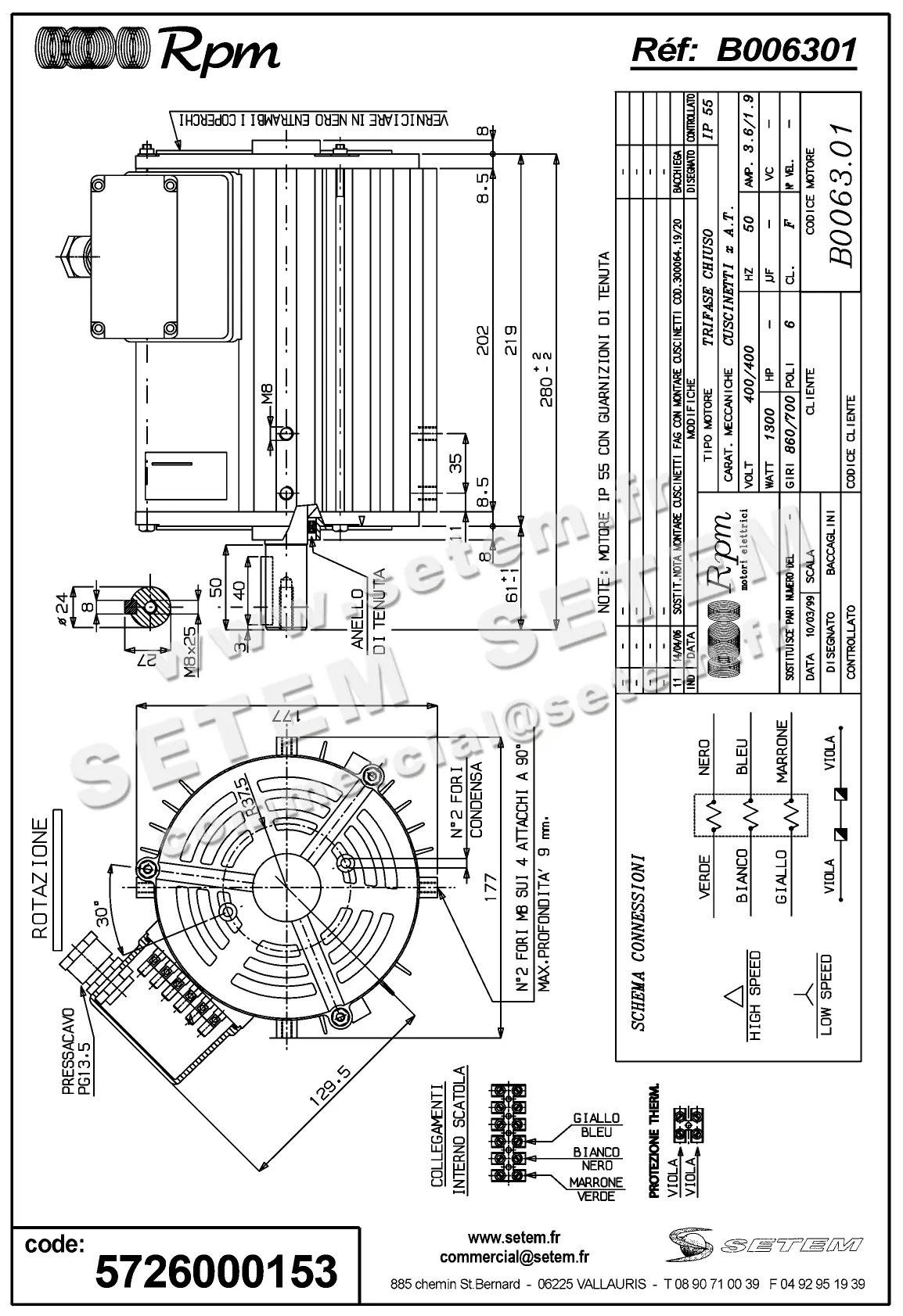 5726000153-MOTEUR RPM B006301 2
