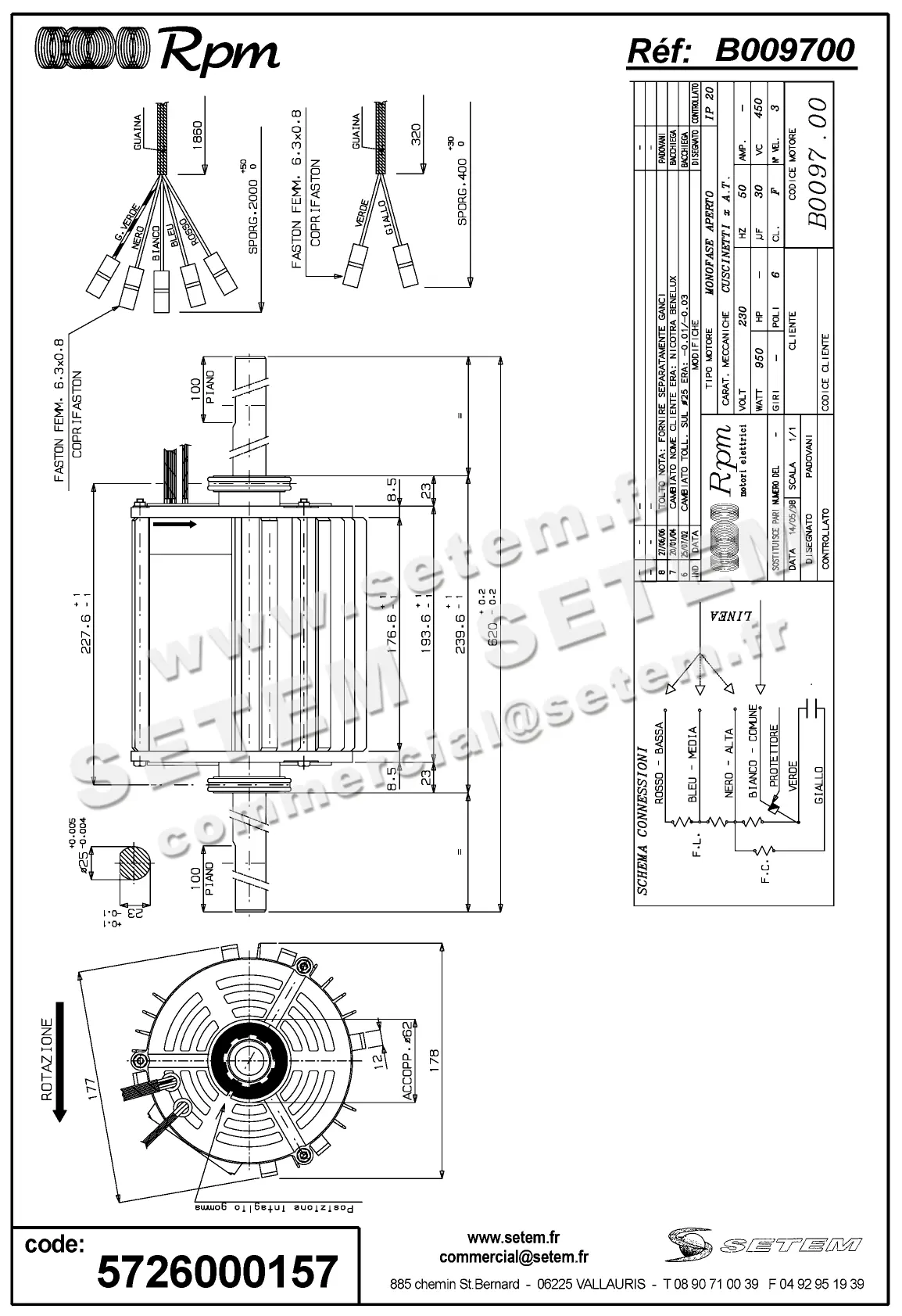 5726000157-MOTEUR RPM B009700 "PB024135" 2