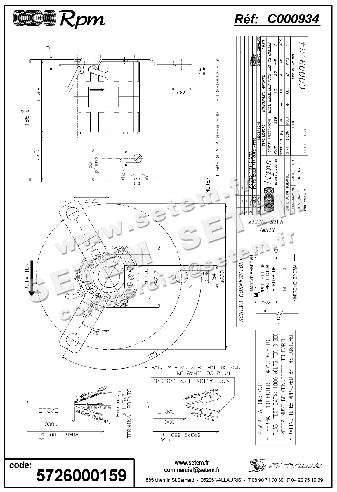 5726000159-MOTEUR RPM C000934