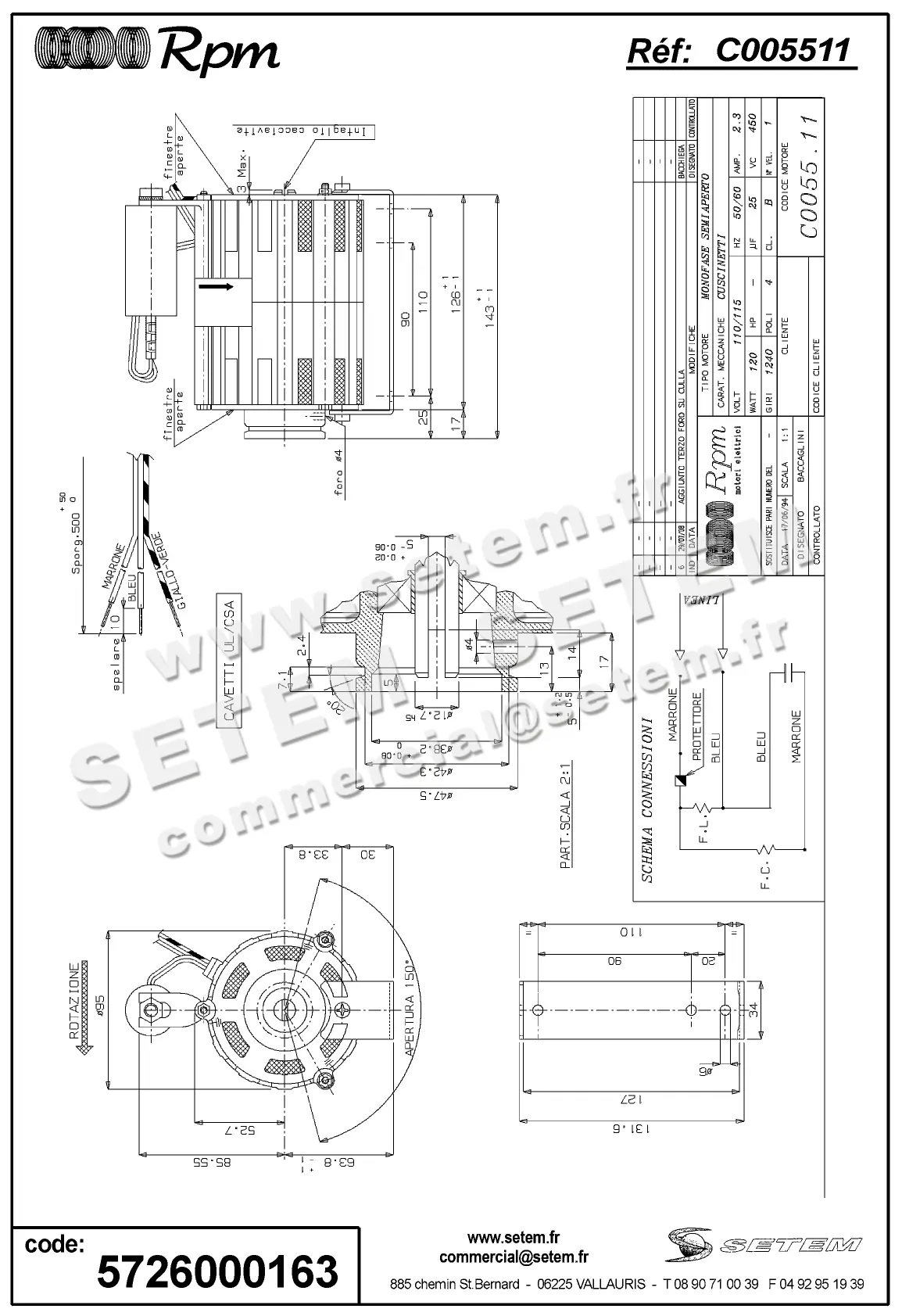 5726000163-MOTEUR RPM C005511