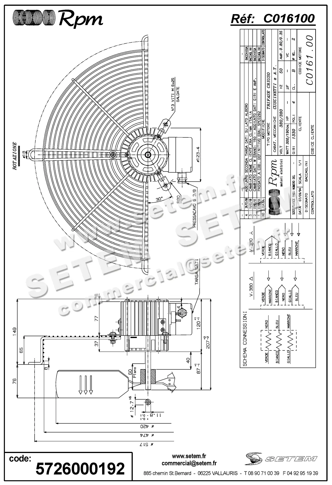 5726000192-VENTILATEUR RPM C016100