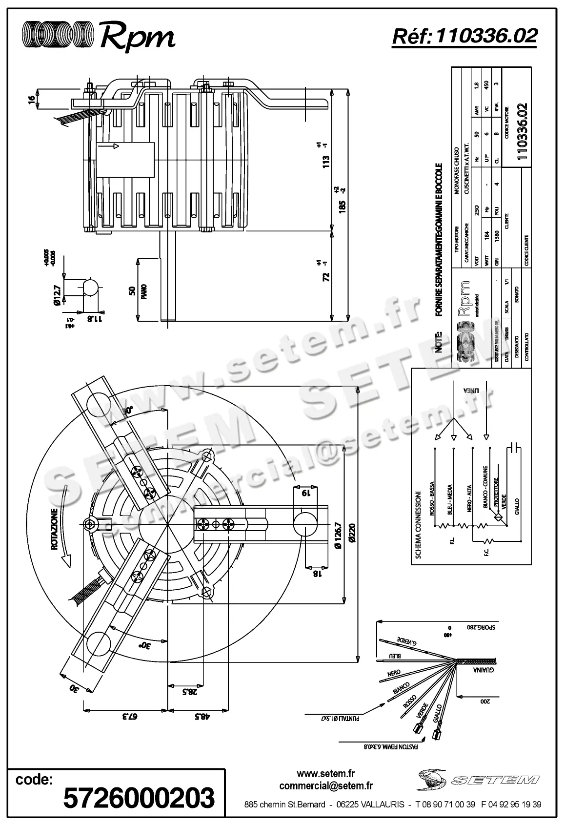 5726000203-MOTEUR RPM 11033602 2