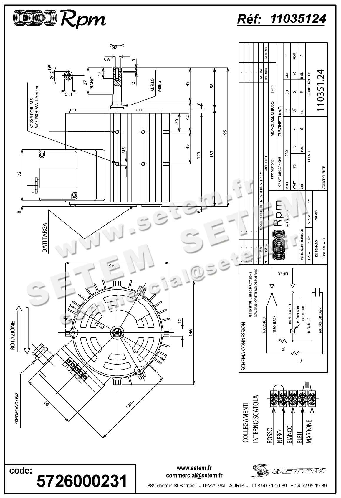 5726000231-MOTEUR RPM 11035124 2
