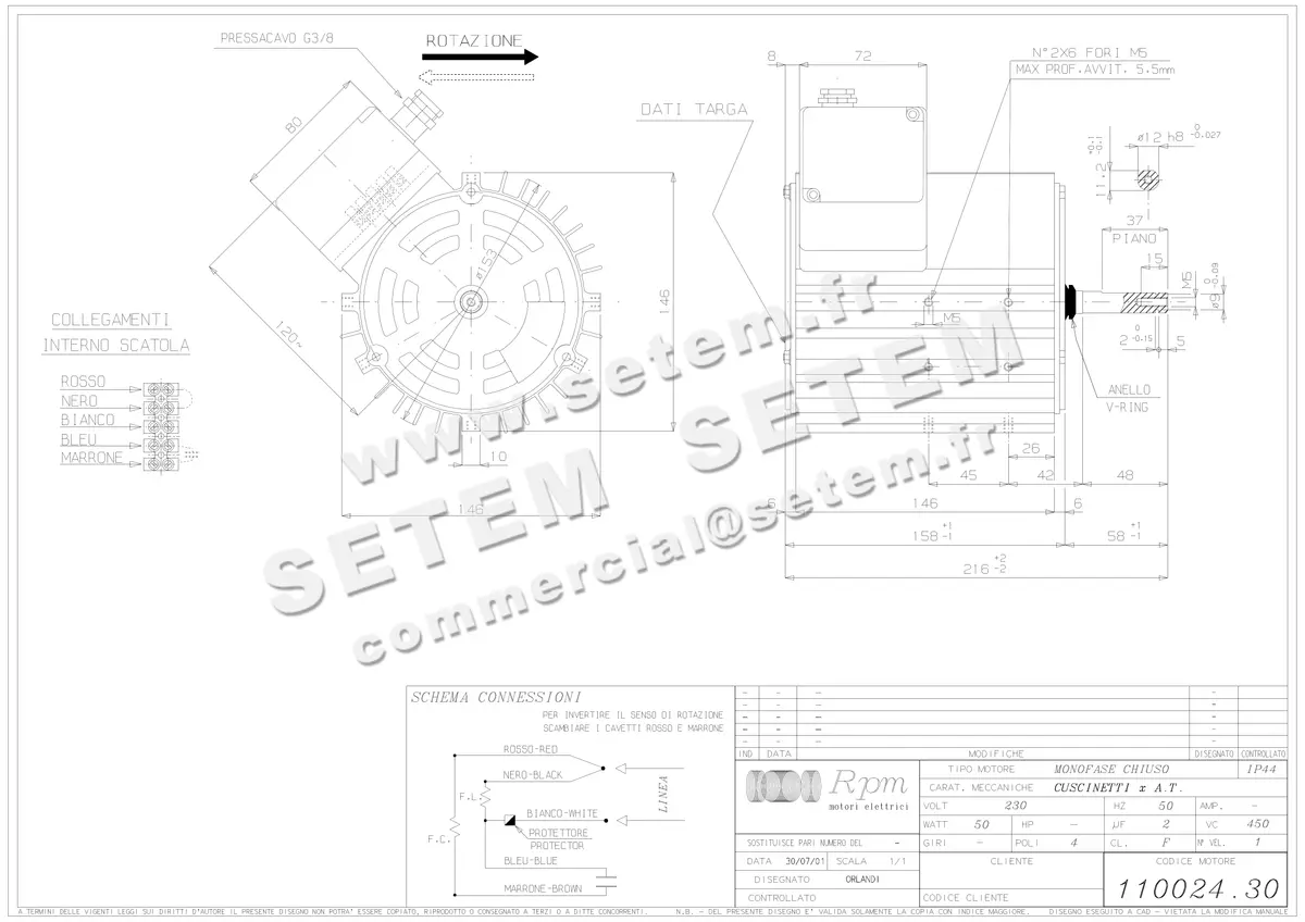 5726000240-MOTEUR RPM 11002430