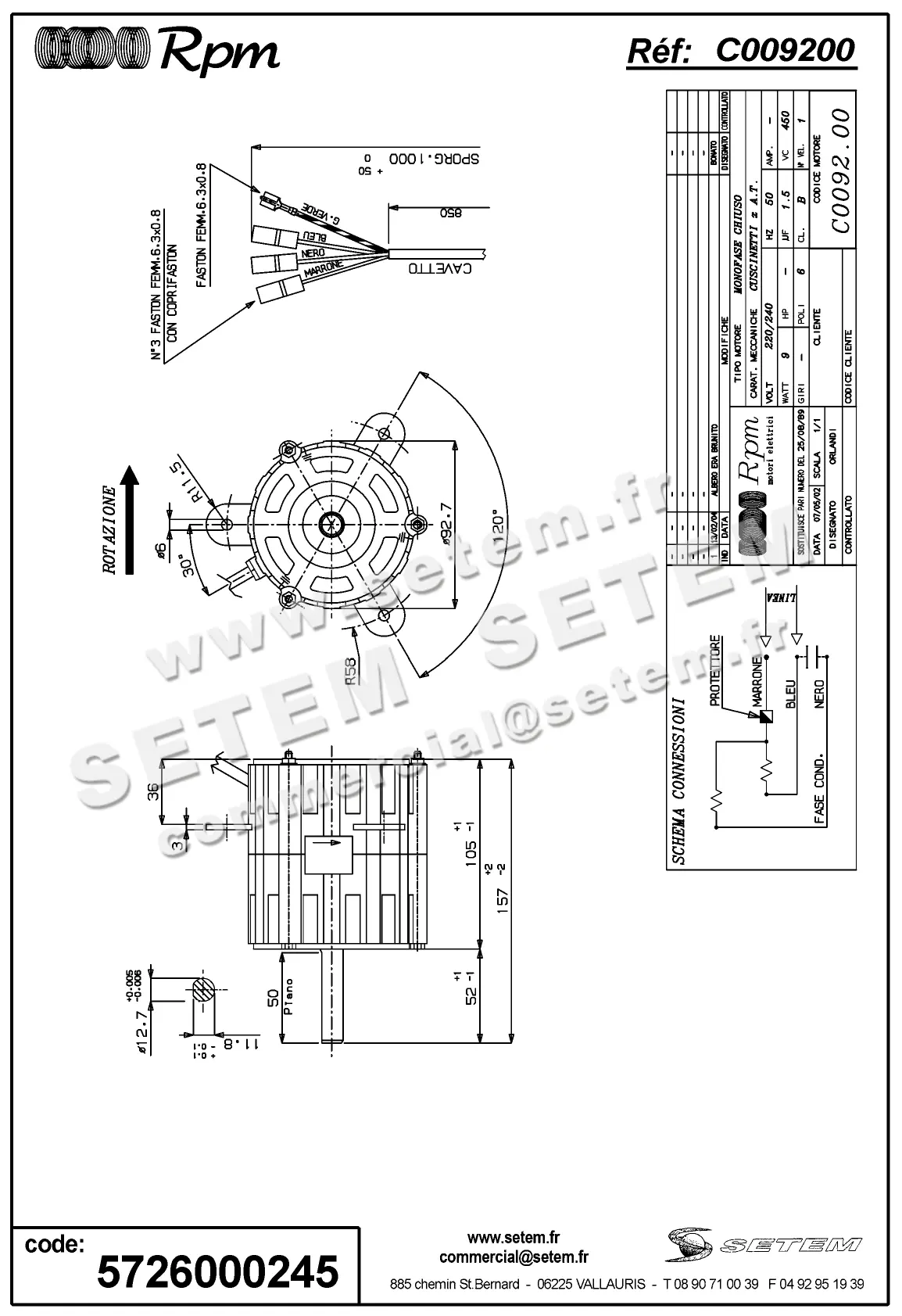 5726000245-MOTEUR RPM C009200