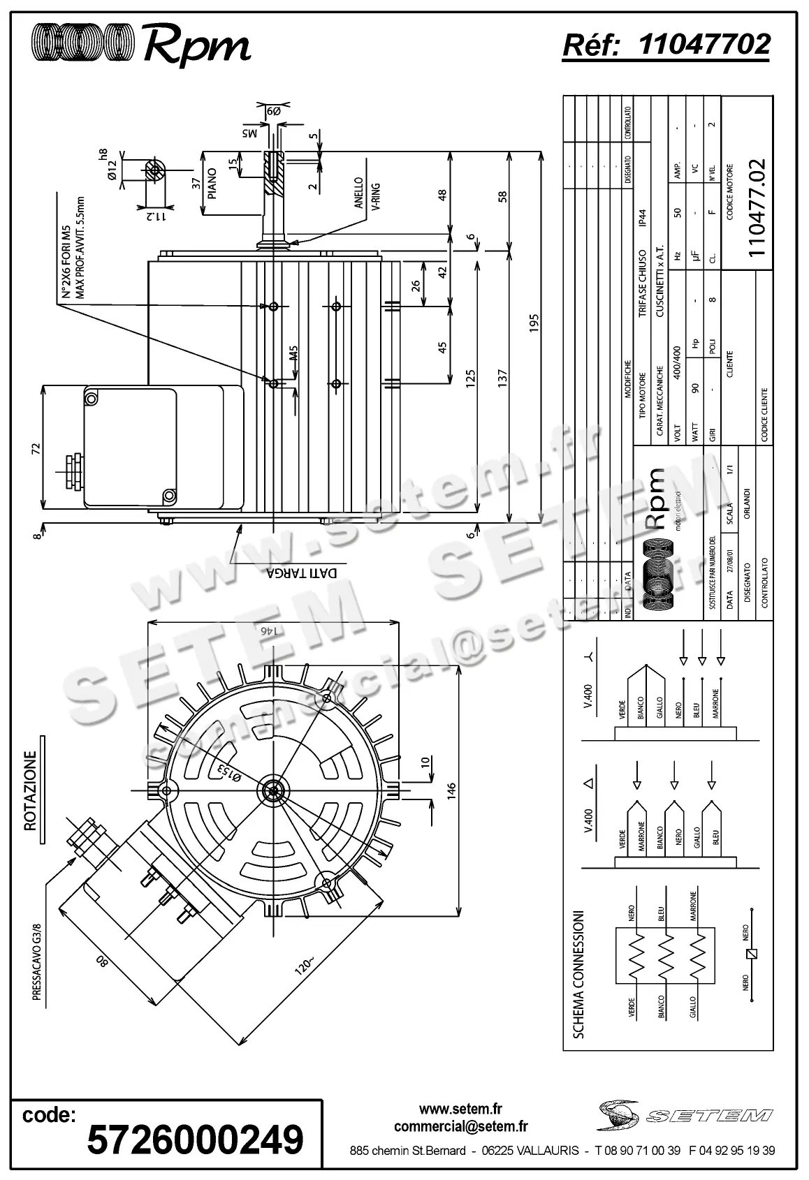 5726000249-MOTEUR RPM 11047702 2