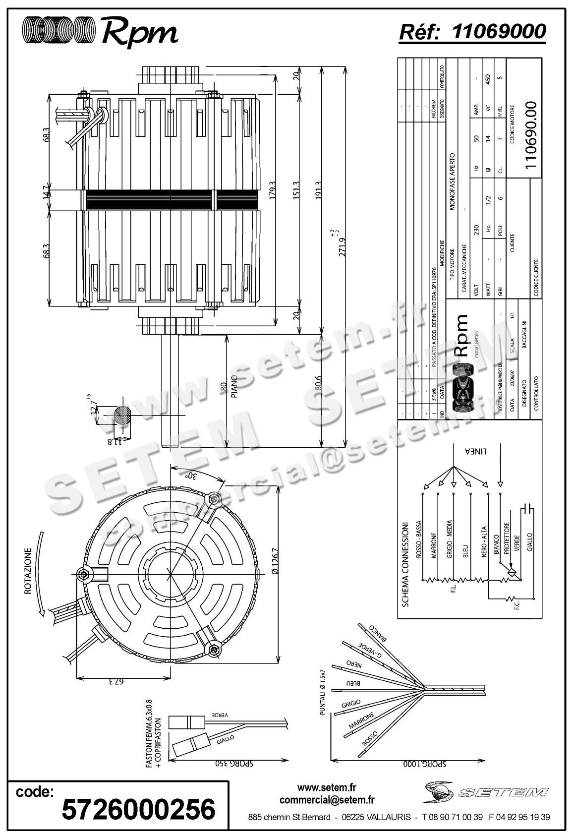 5726000256-MOTEUR RPM 11069000
