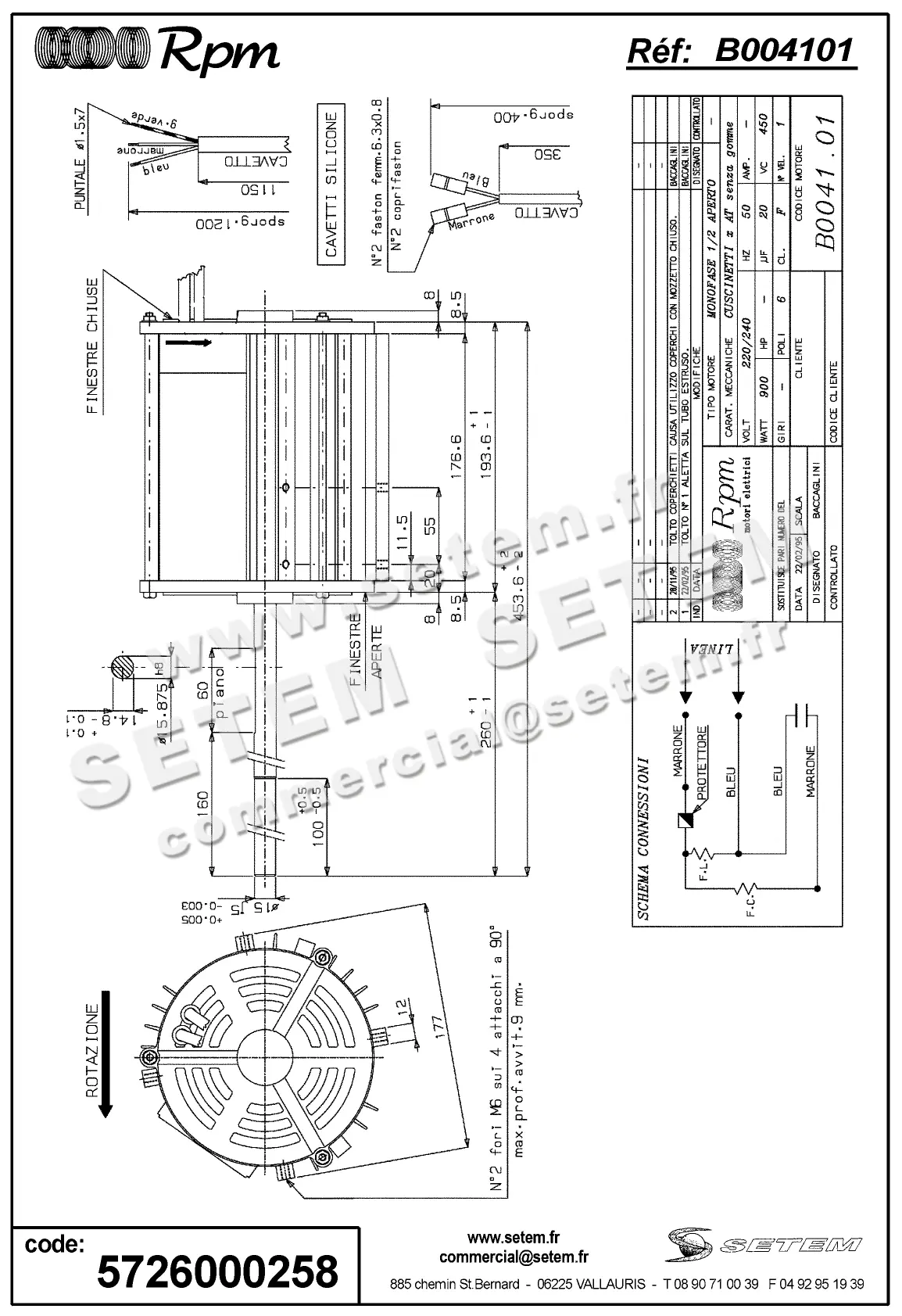 5726000258-MOTEUR RPM B004101