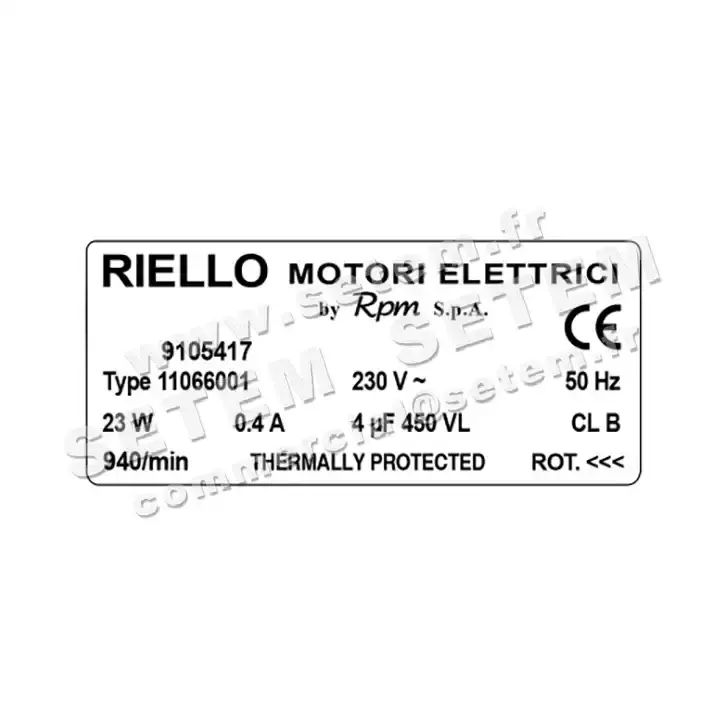 5726000274-MOTEUR RPM 11066001 "6550310" "9105417" 3