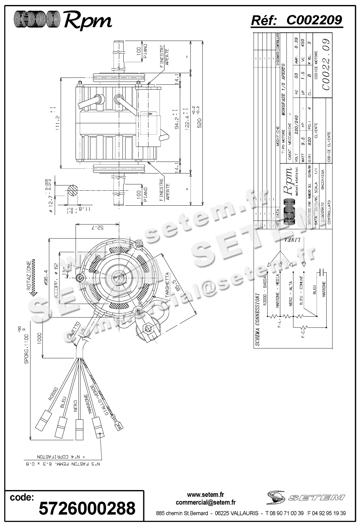 5726000288-MOTEUR RPM C002209 "5950700"