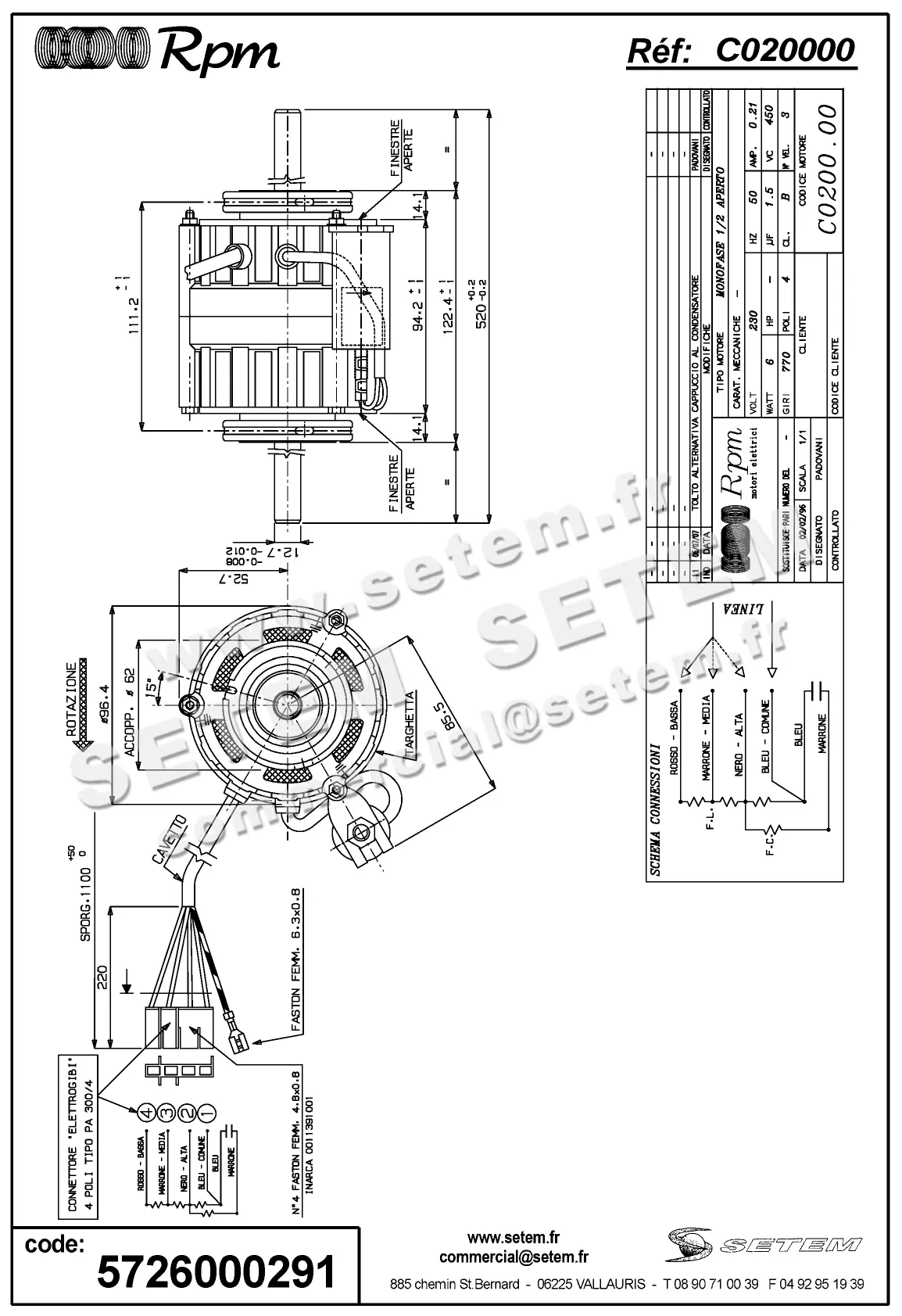 5726000291-MOTEUR RPM C020000