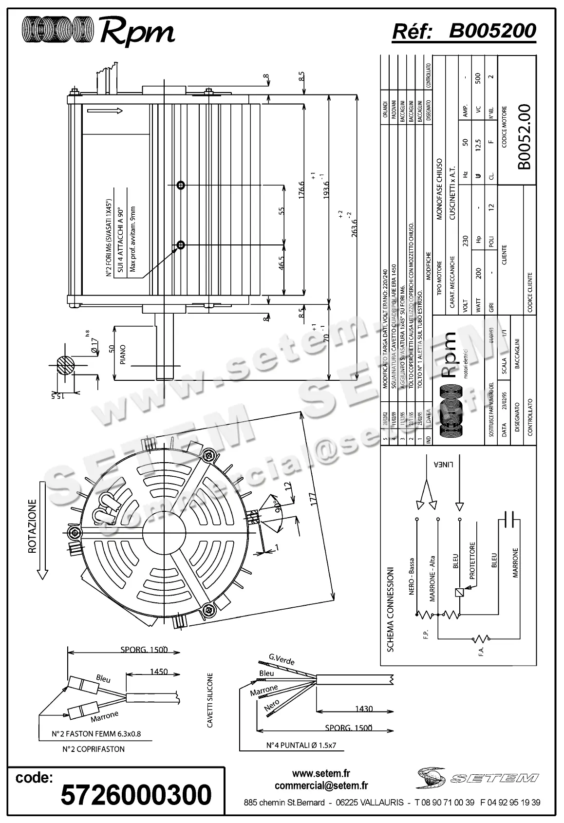 5726000300-MOTEUR RPM B005200 2