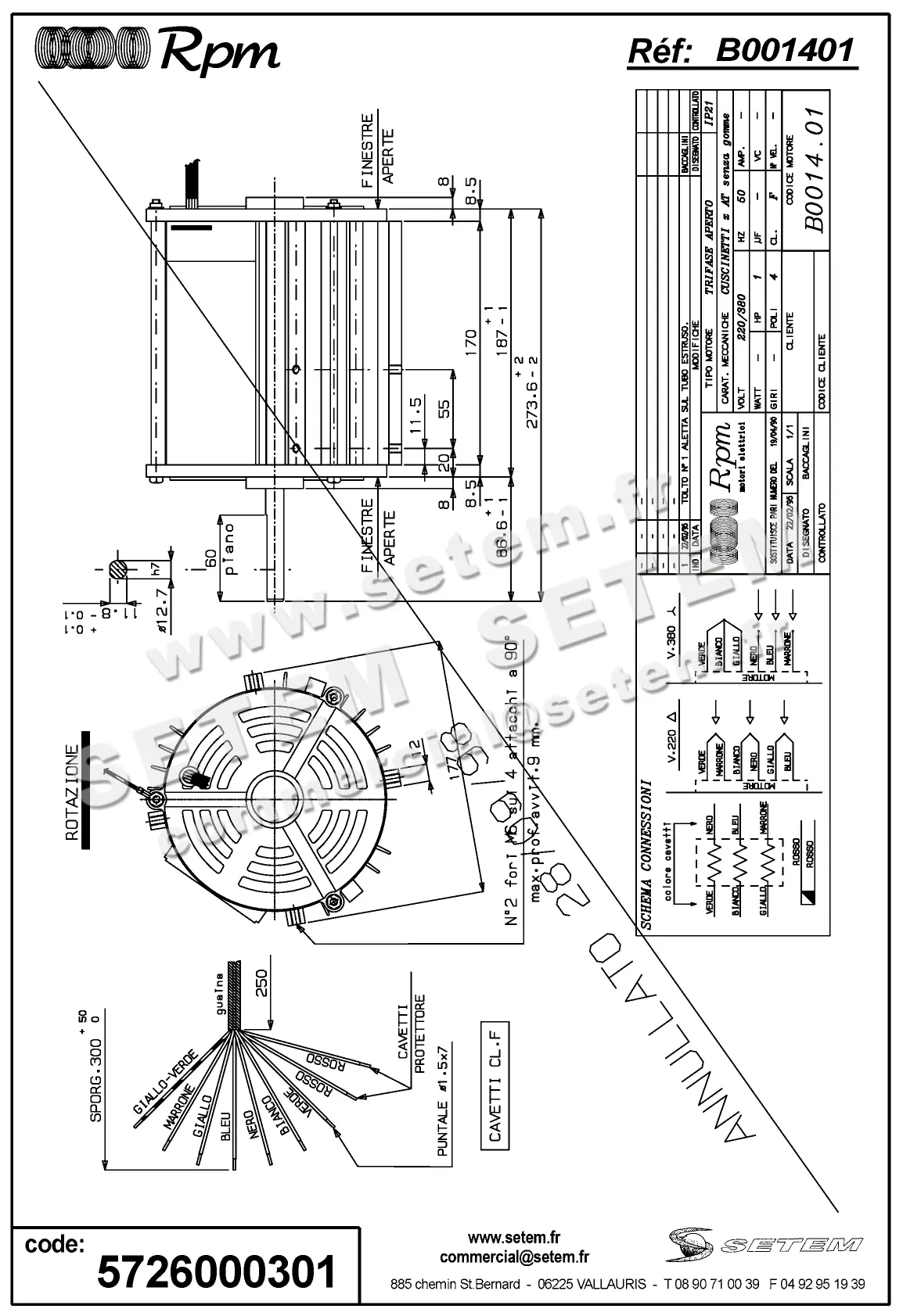 5726000301-MOTEUR RPM B001401