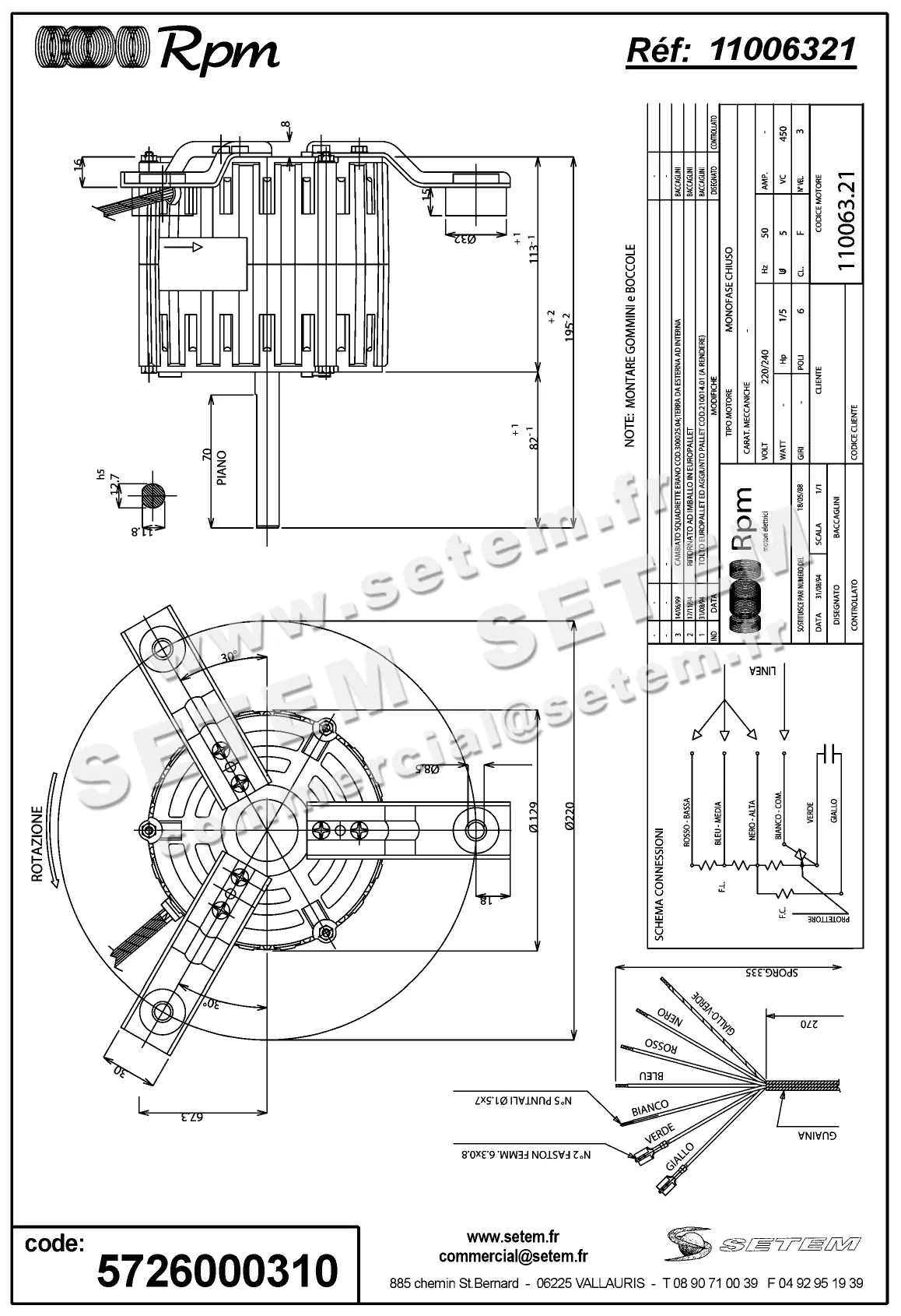 5726000310-MOTEUR RPM 11006321 2