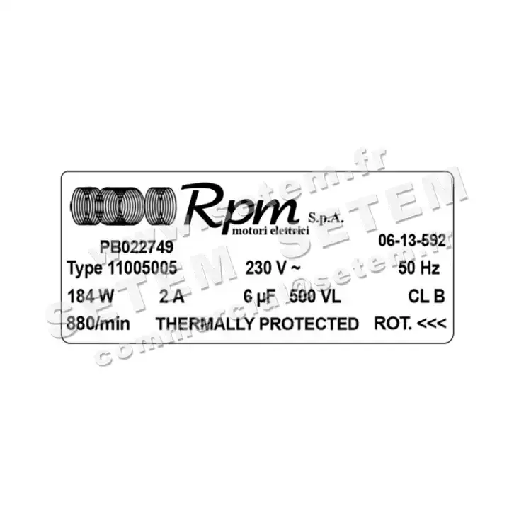 5726000315-MOTEUR RPM 11005005 "PB022749" 3