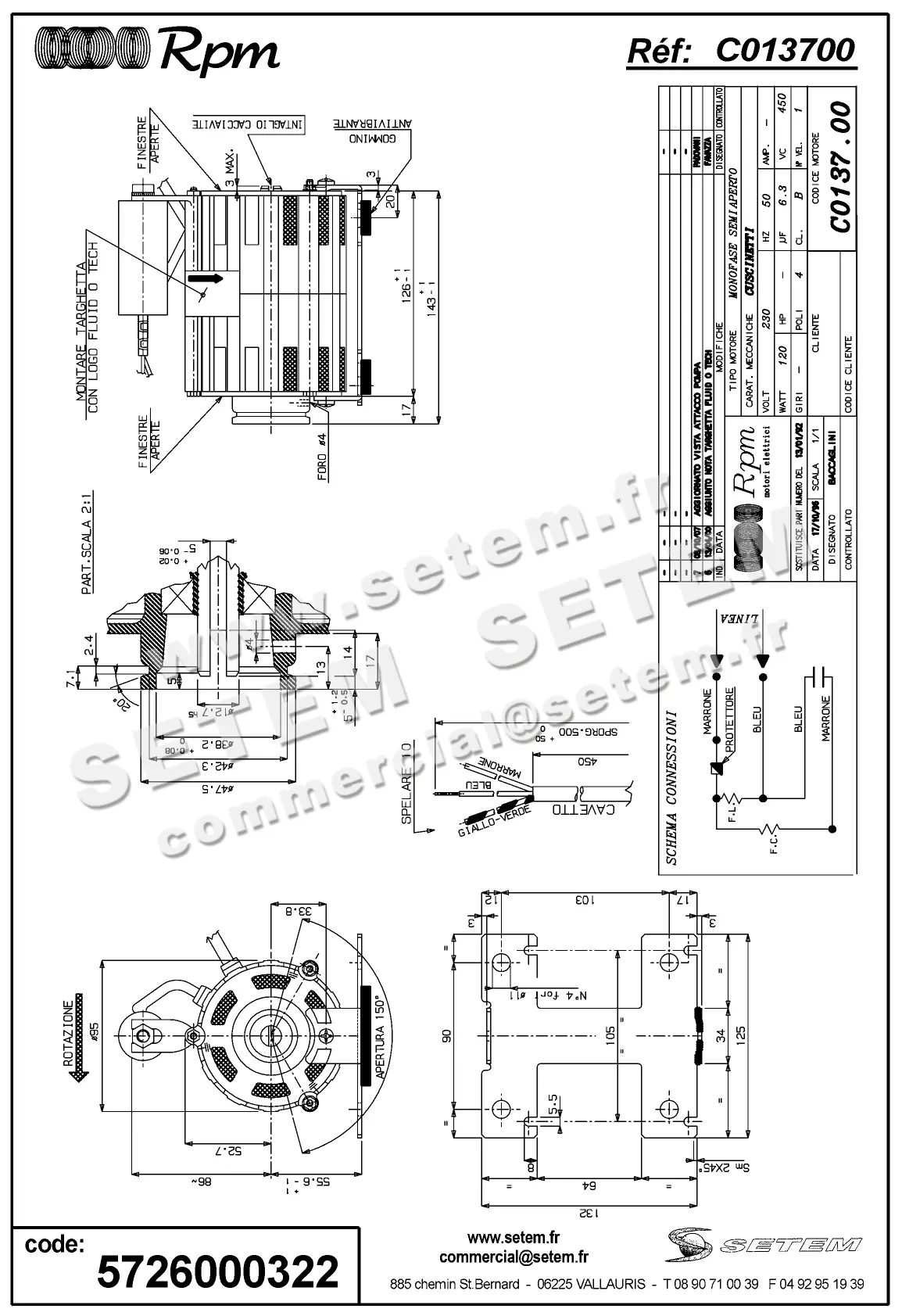 5726000322-MOTEUR RPM C013700
