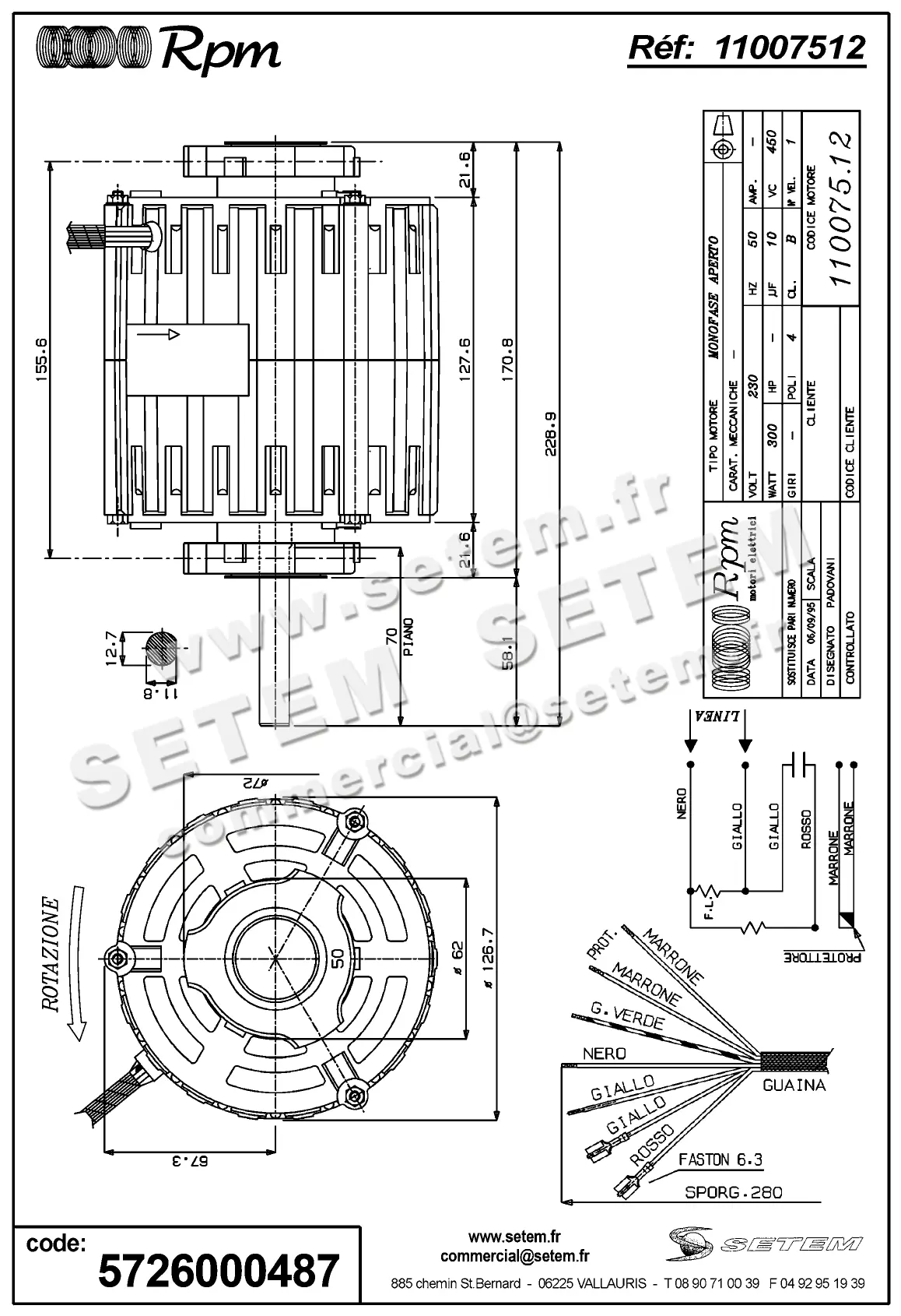 5726000487-MOTEUR RPM 11007512 2