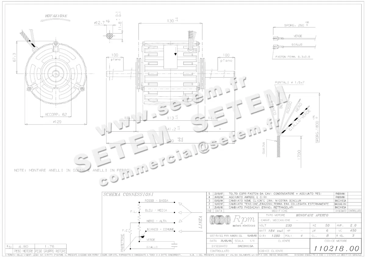 5726000665-MOTEUR RPM 11021800 "PB022586" 2