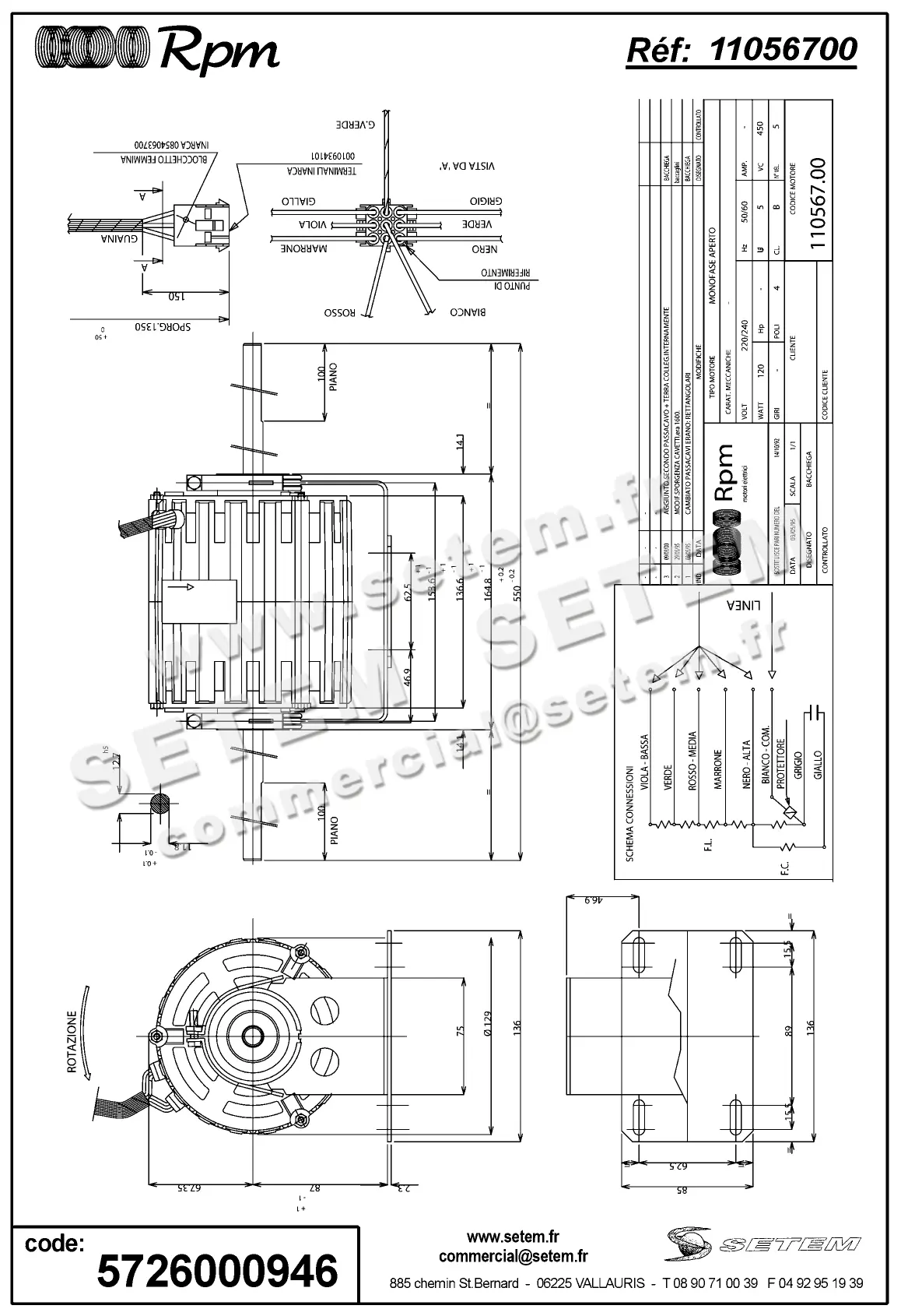 5726000946-MOTEUR RPM 11056700 "823478661" 2