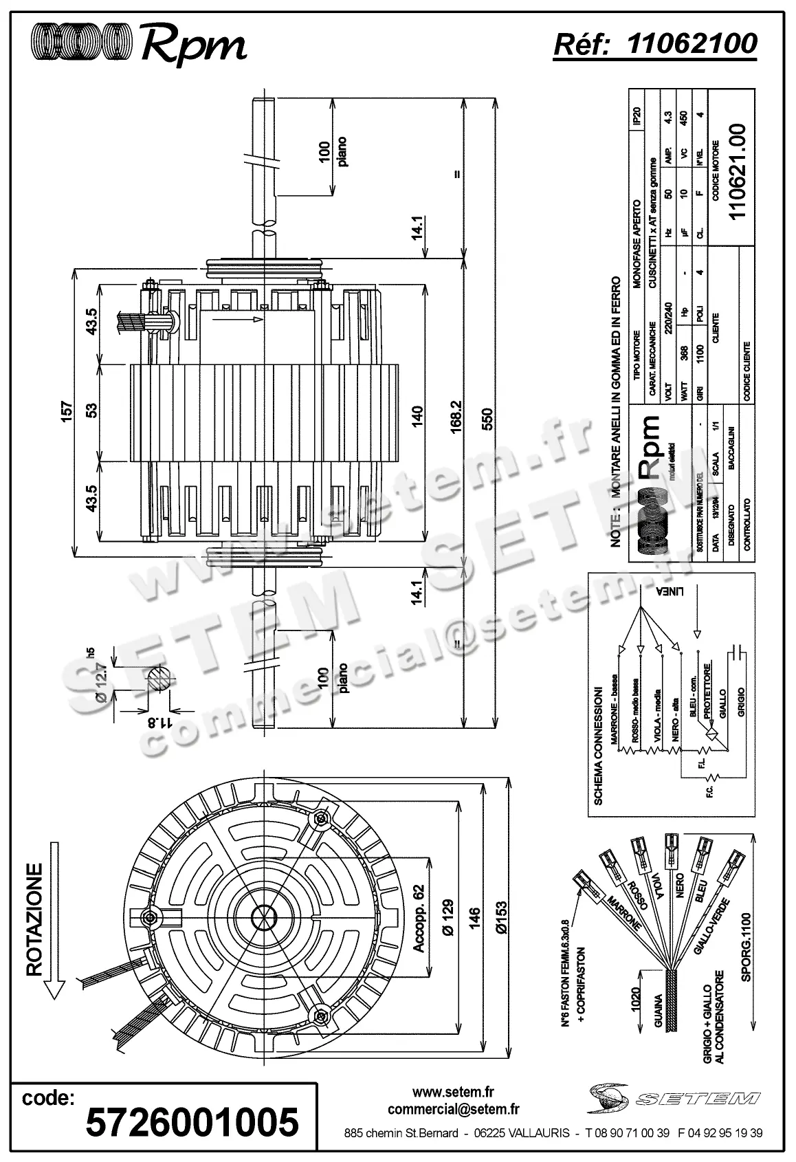 5726001005-MOTEUR RPM 11062100 2