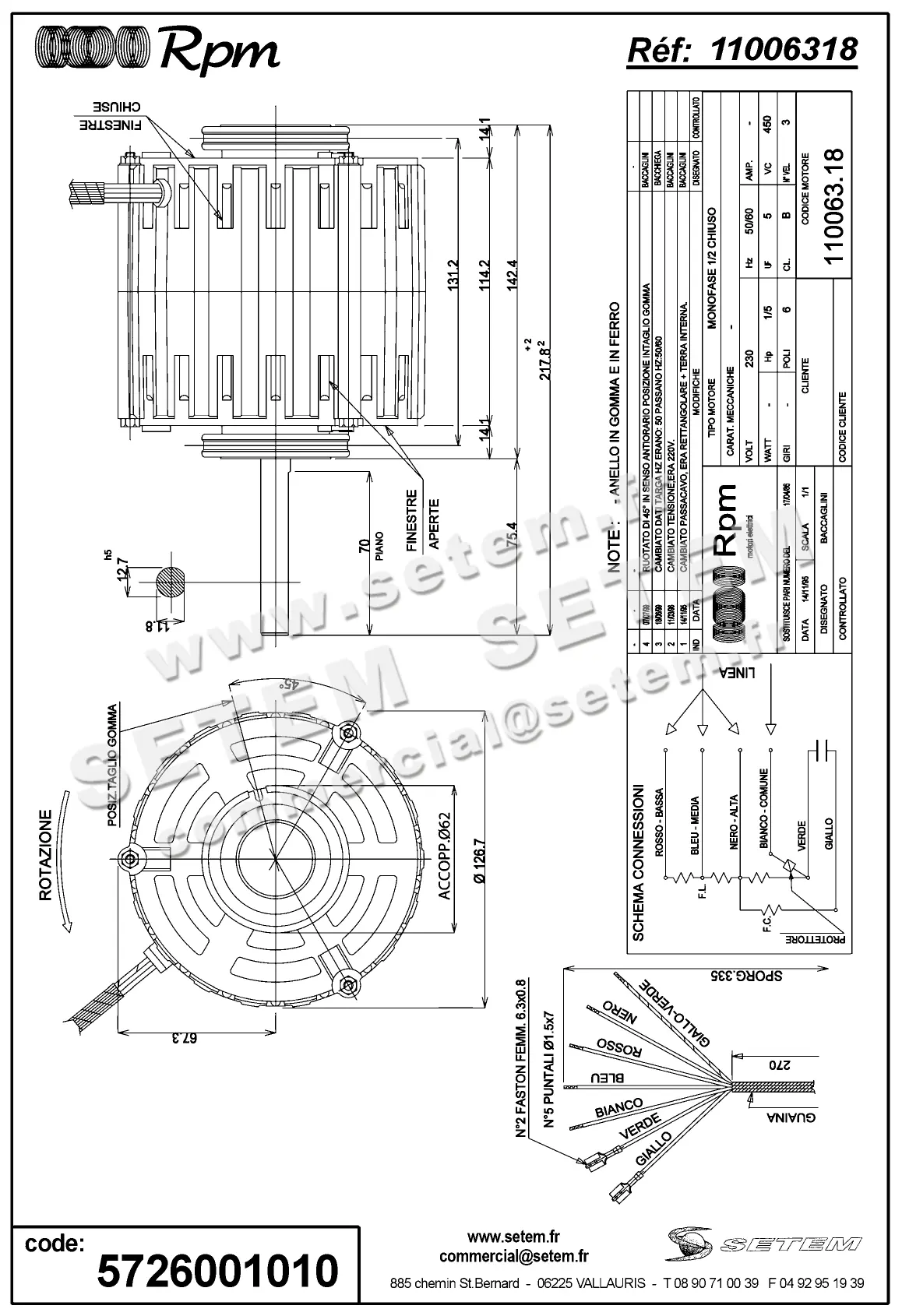 5726001010-MOTEUR RPM 11006318 2