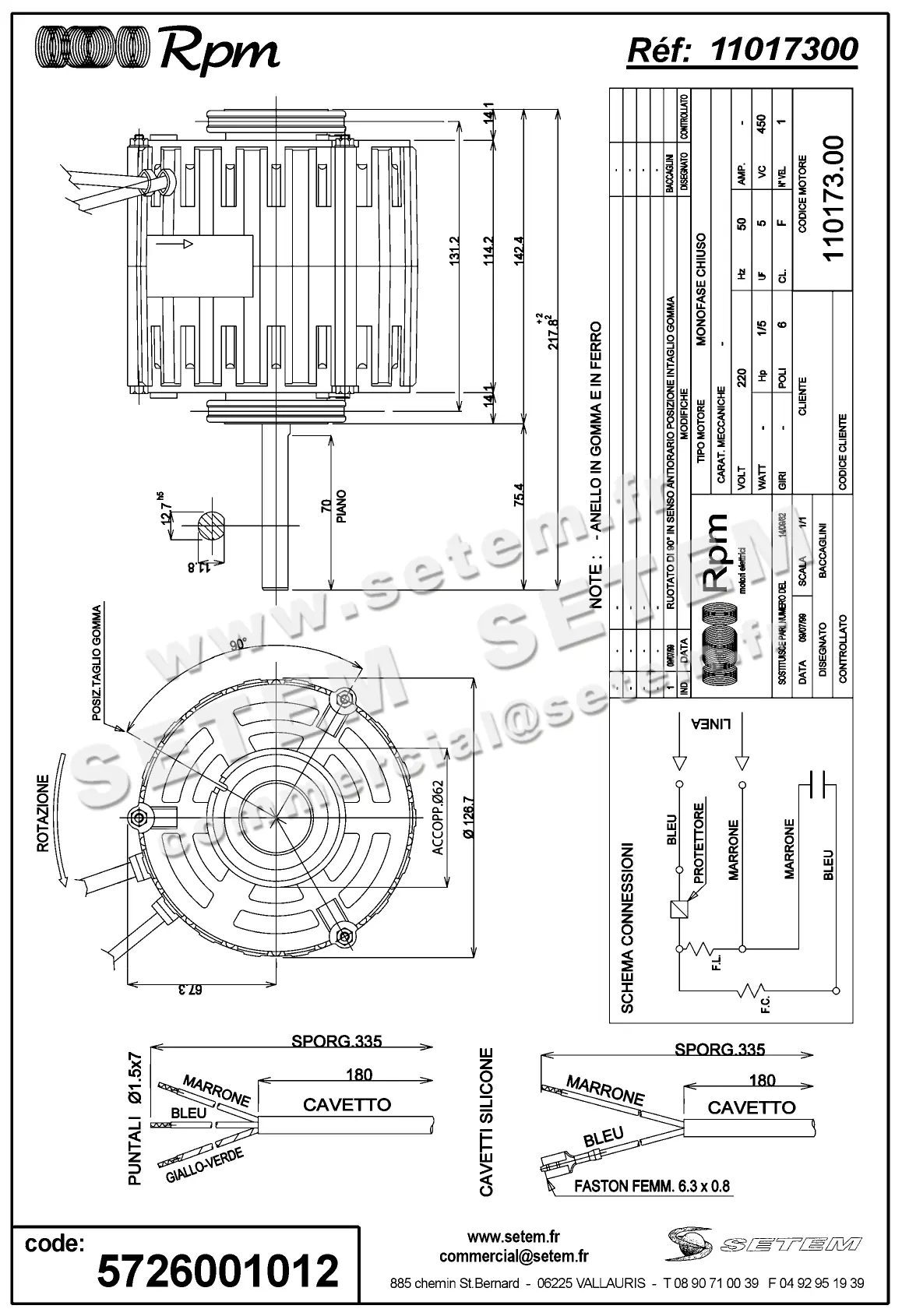 5726001012-MOTEUR RPM 11017300 2
