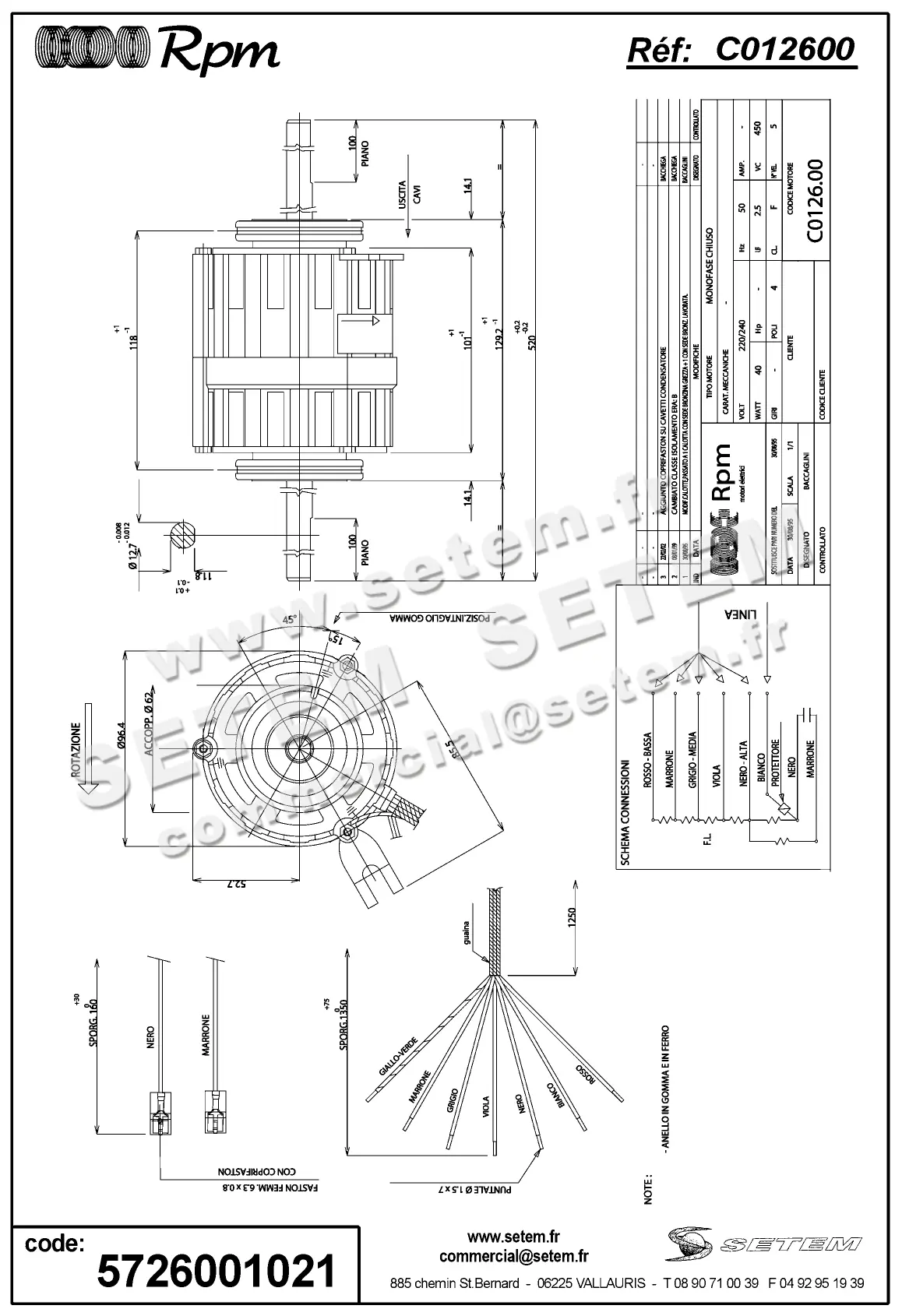 5726001021-MOTEUR RPM C012600 2