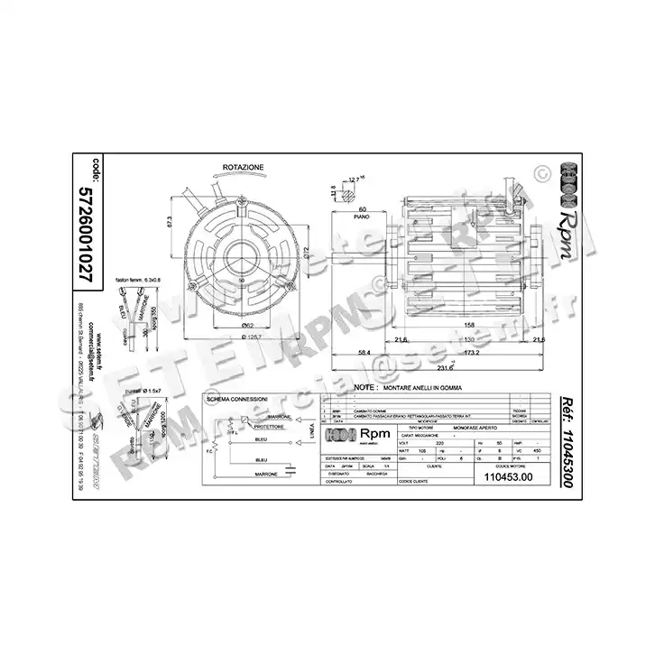 5726001027-MOTEUR RPM 11045300