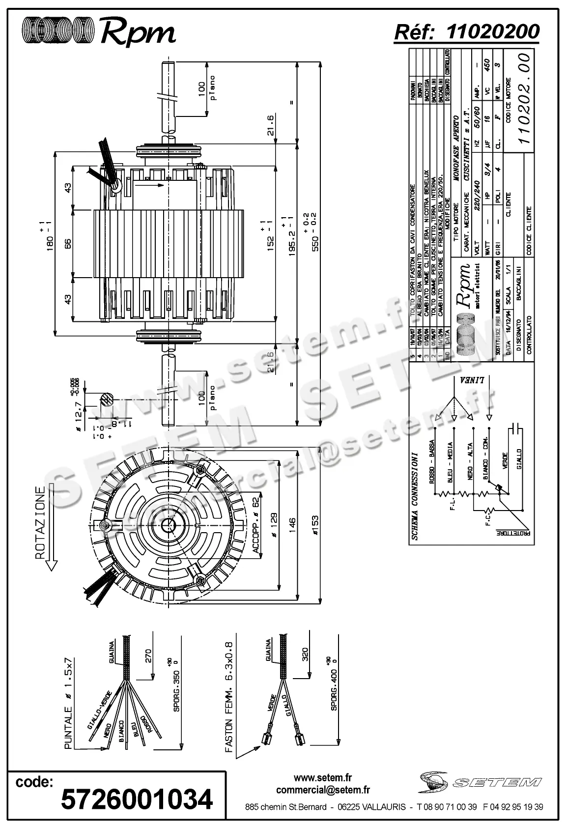 5726001034-MOTEUR RPM 11020200 "PB023044" 2