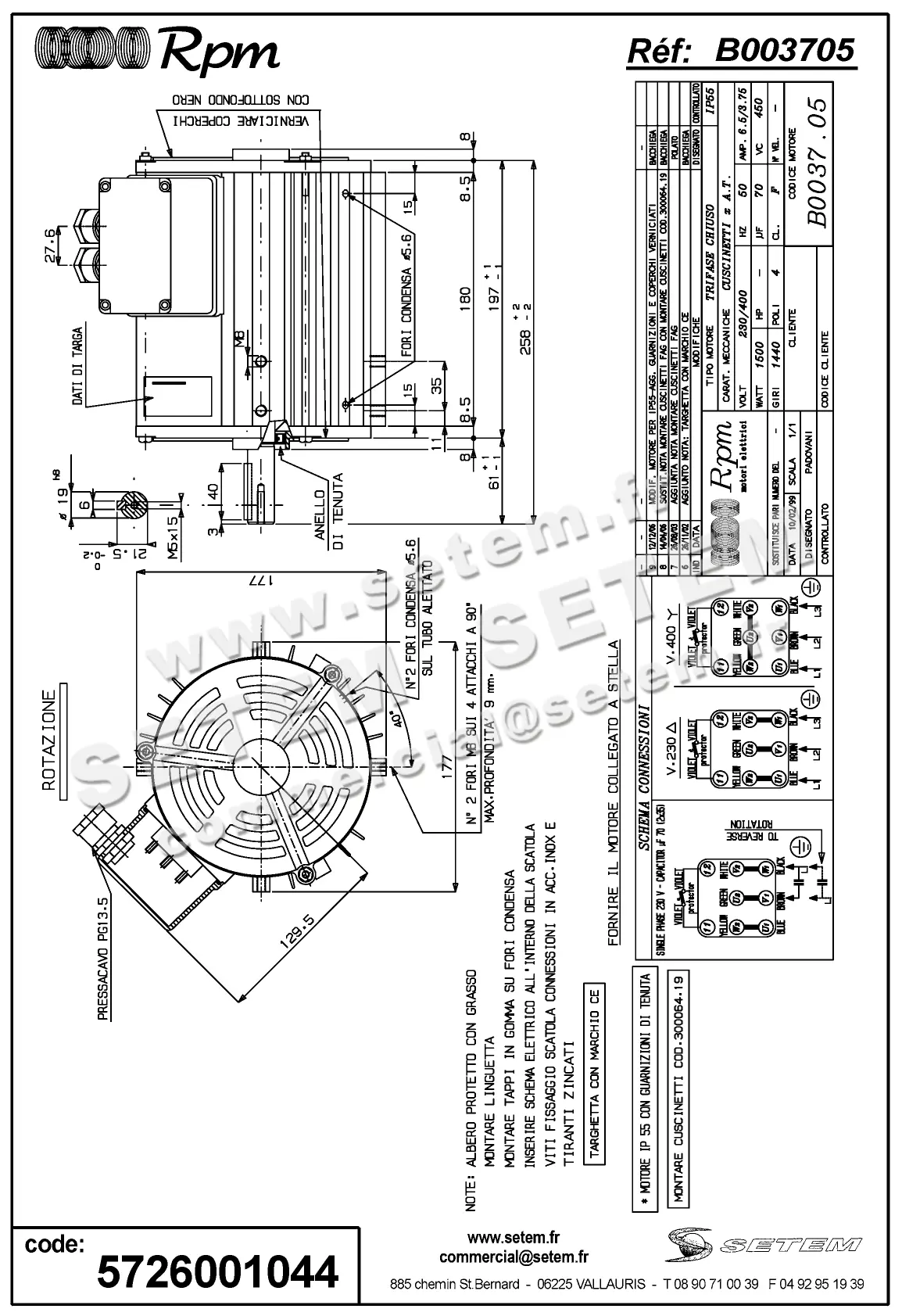 5726001044-MOTEUR RPM B003705