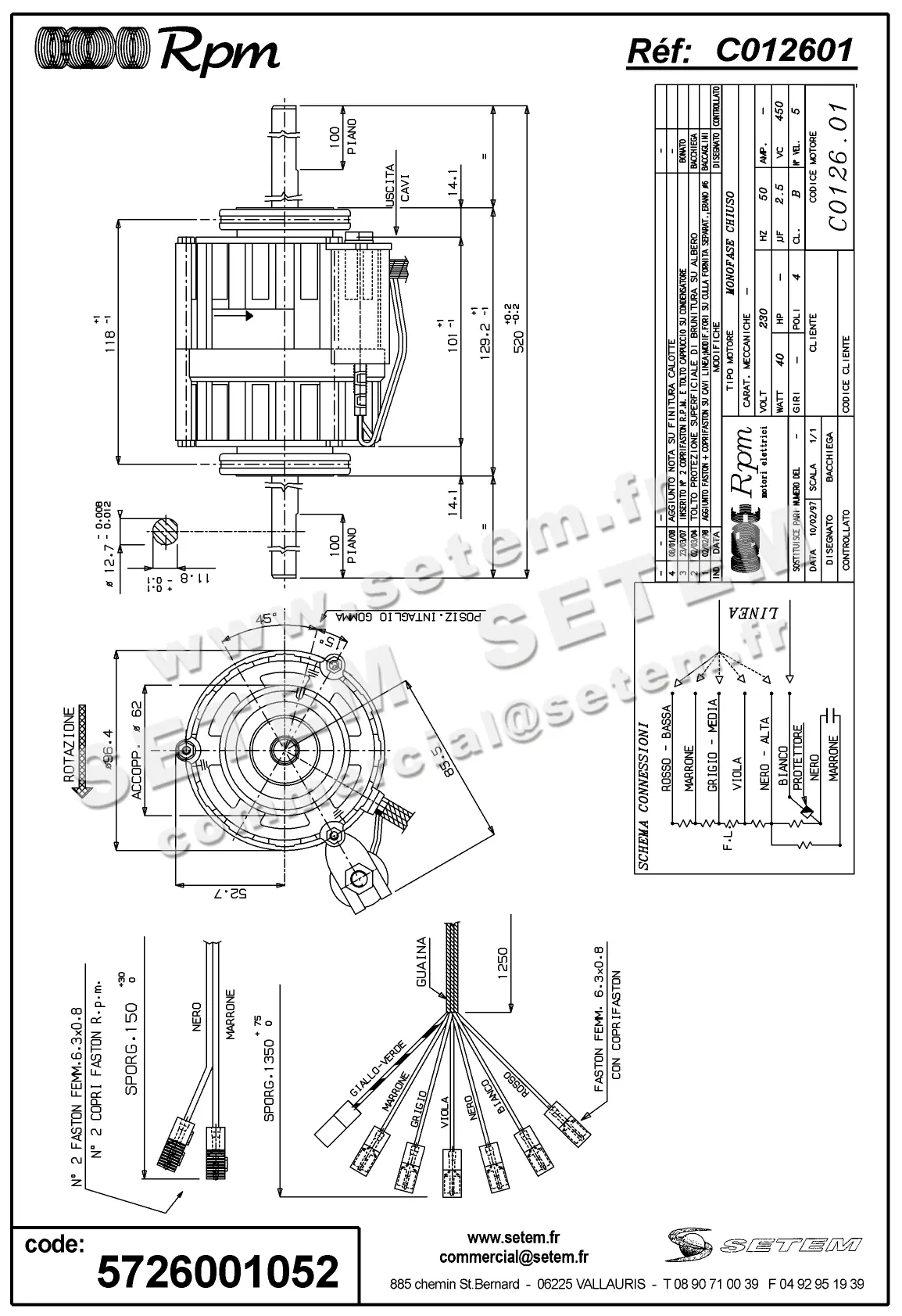 5726001052-MOTEUR RPM C012601 2