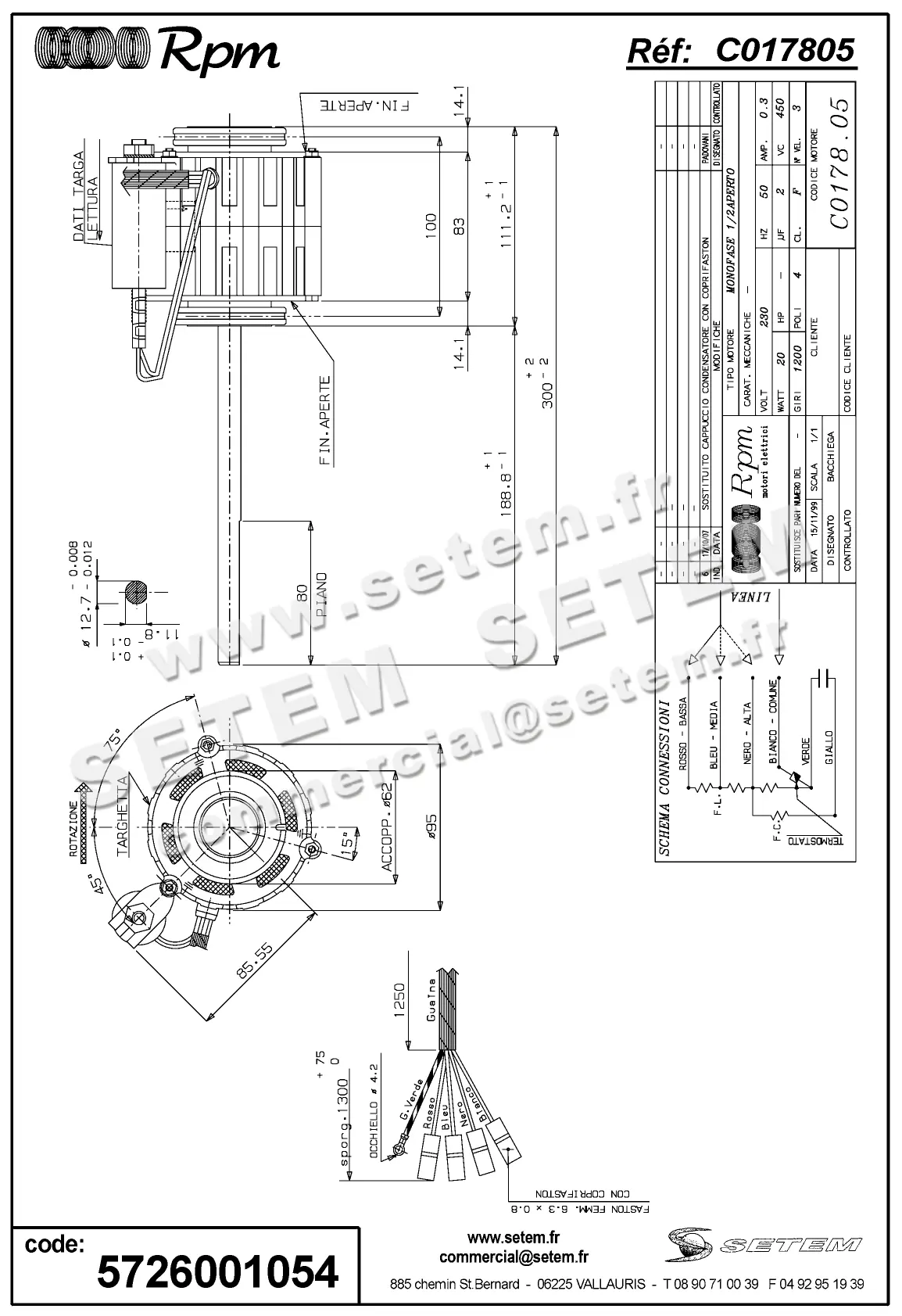 5726001054-MOTEUR RPM C017805 2