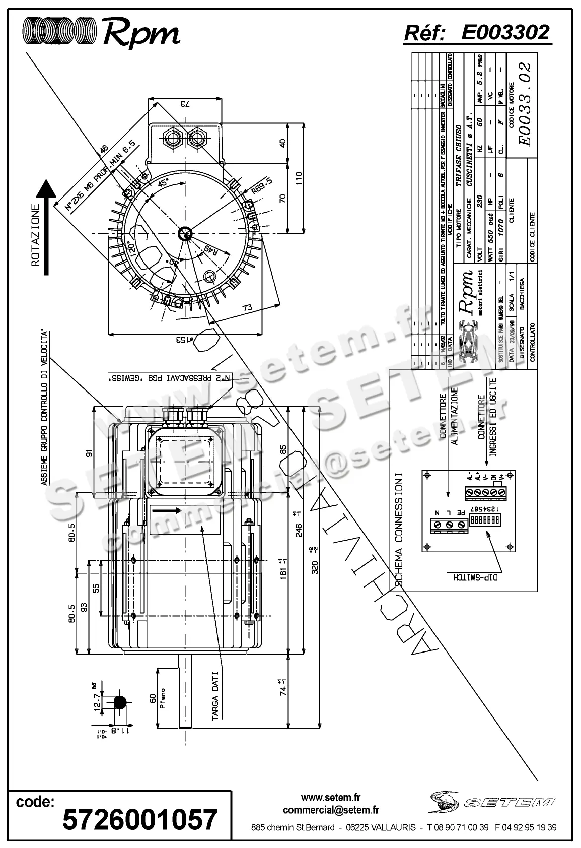 5726001057-MOTEUR RPM E003302