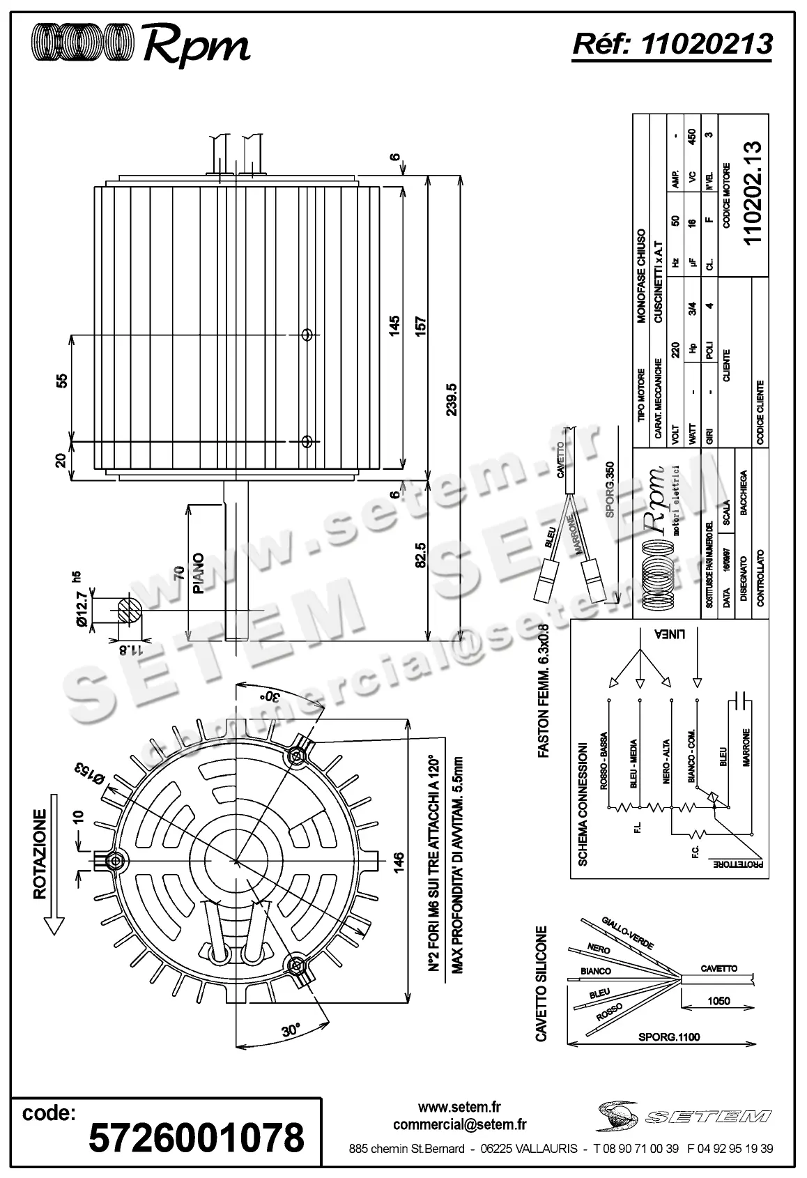5726001078-MOTEUR RPM 11020213 2