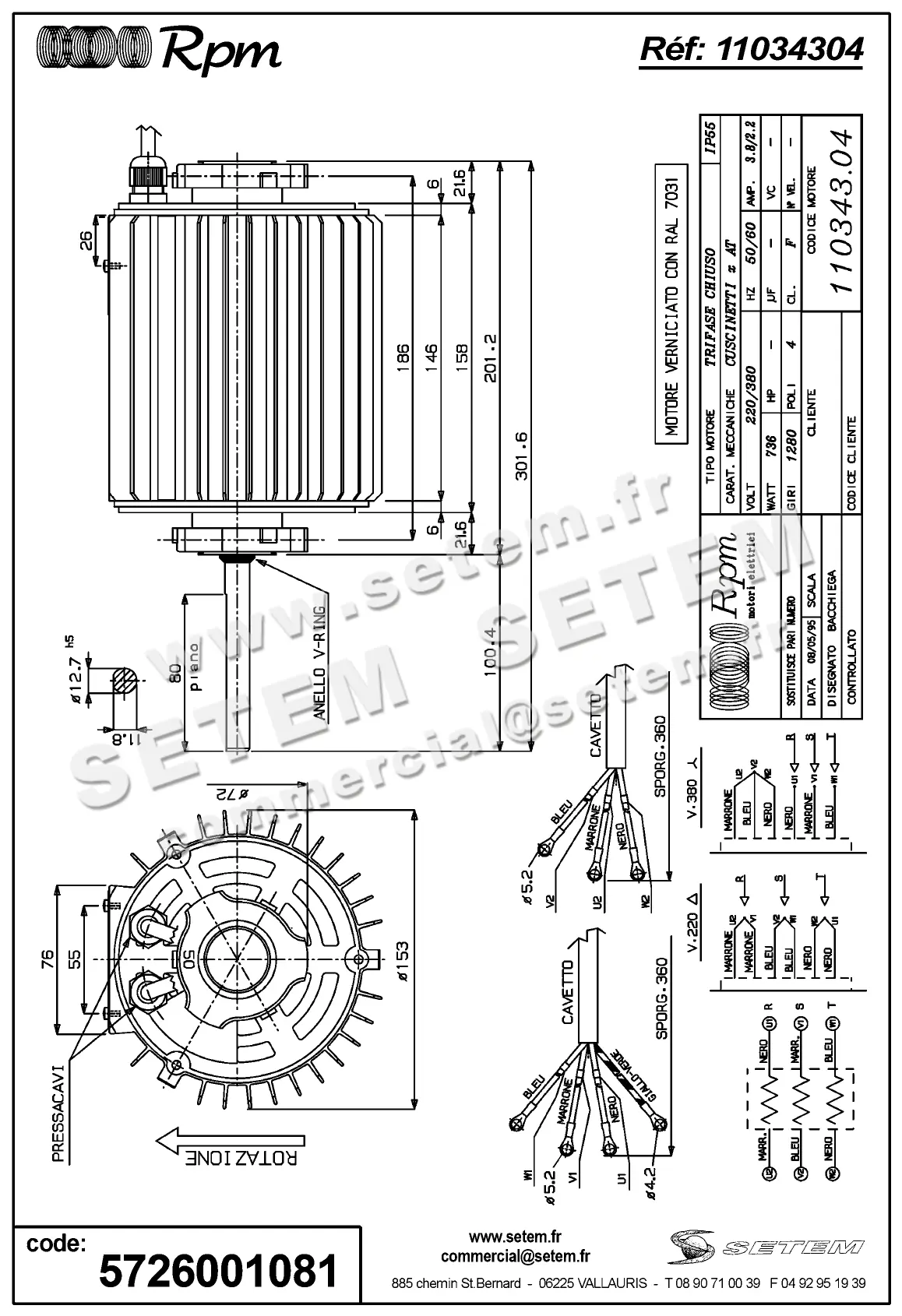 5726001081-MOTEUR RPM 11034304