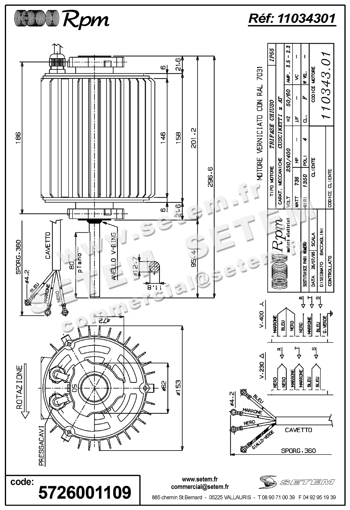 5726001109-MOTEUR RPM 11034301 2