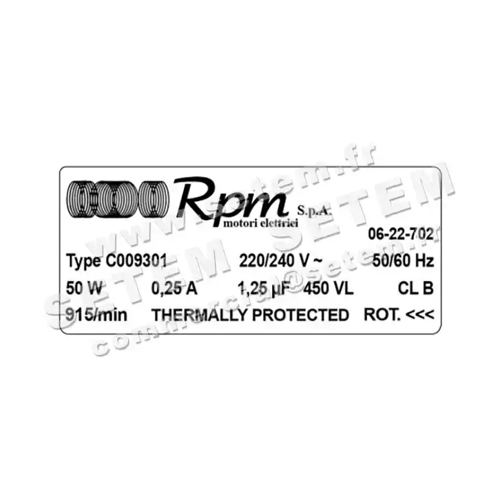 5726001110-MOTEUR RPM C009301 "823478610" 3