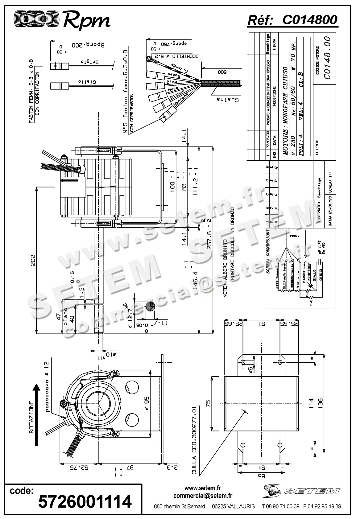 5726001114-MOTEUR RPM C014800