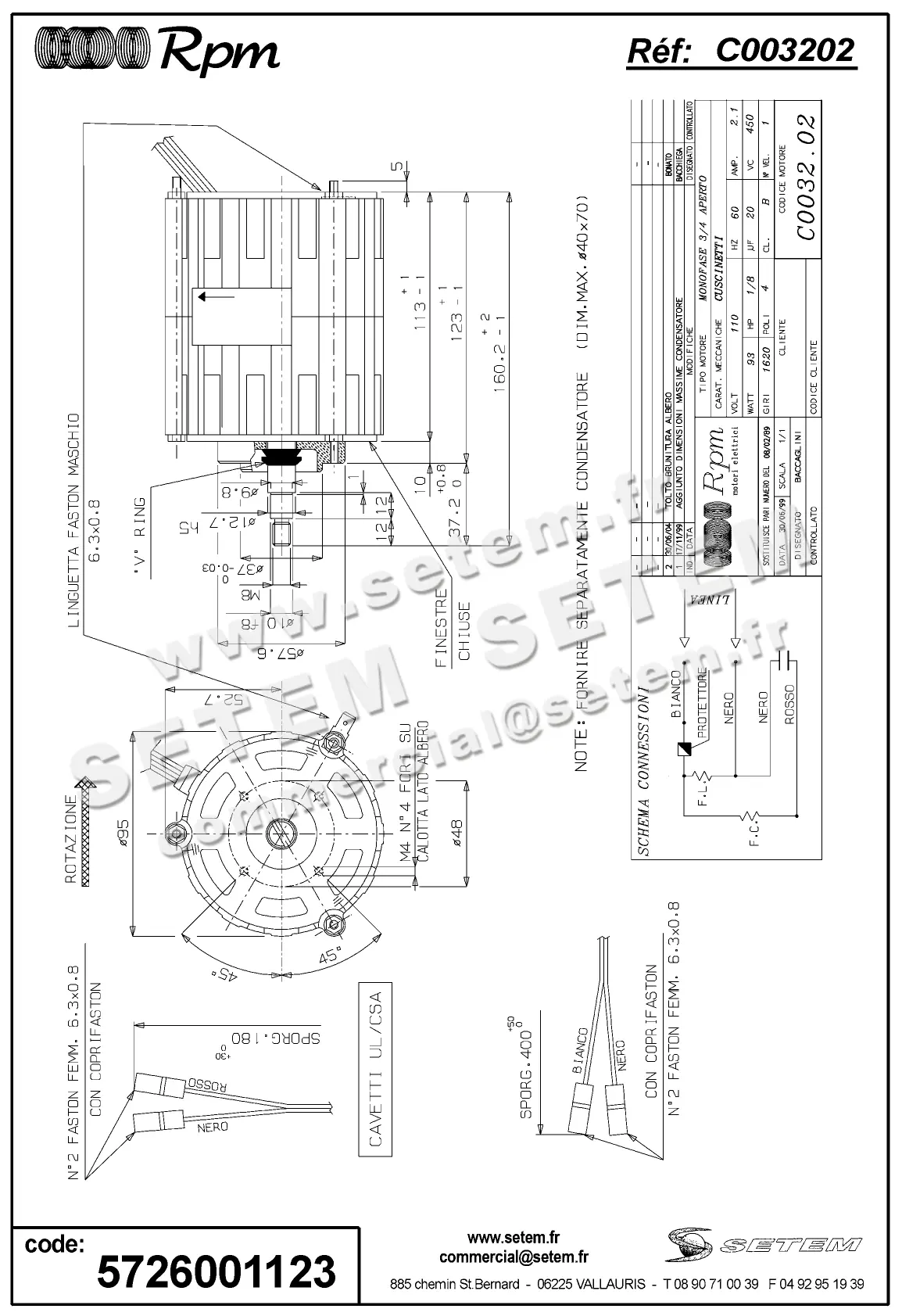 5726001123-MOTEUR RPM C003202