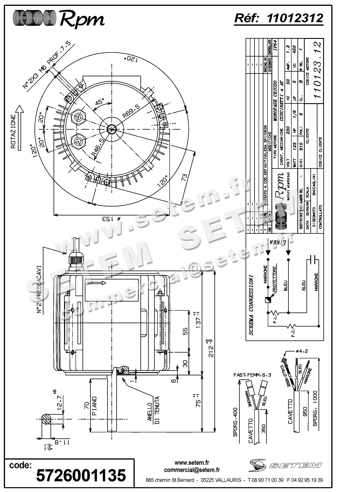 5726001135-MOTEUR RPM 11012312 2